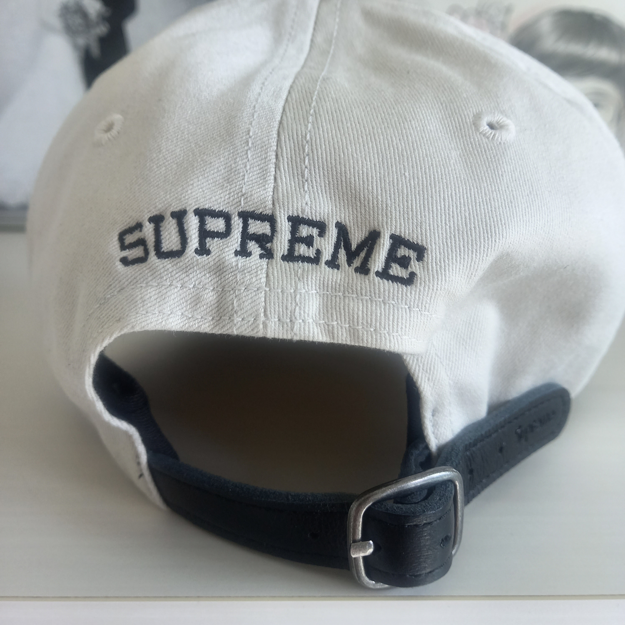 Supreme 2-Tone S Logo 6-Panel Stone - 24SS, Carhartt WIP Landon Pant Blue Heavy Stone Wash 착용 스타일 - 5