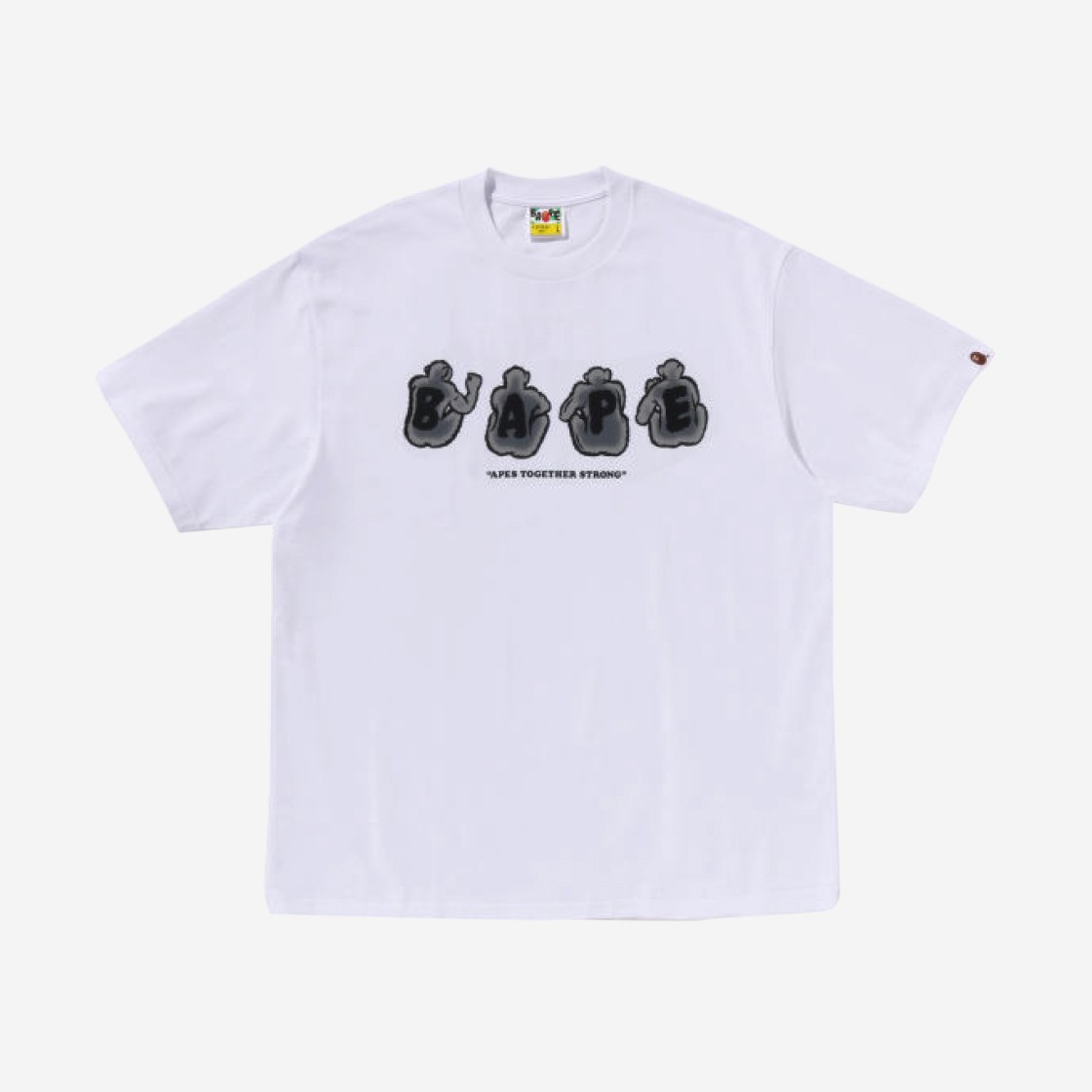 BAPE Stone Ape Character Relaxed Fit T-Shirt White 상세 이미지 1