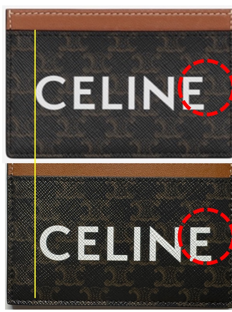 Celine Card Holder in Triomphe Canvas with Celine Print Tan 착용 스타일 - 1