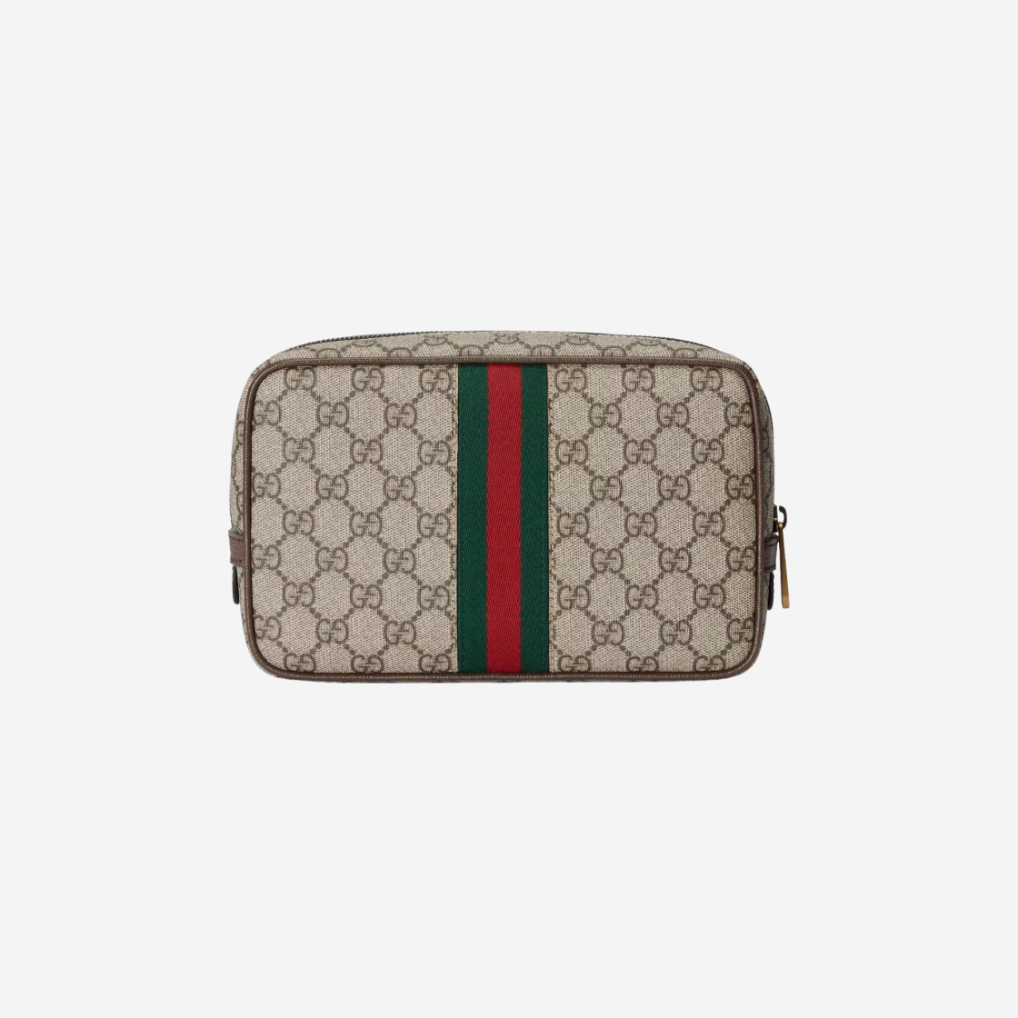 Gucci GG Supreme Canvas Savoy Toiletry Case with Web Beige Ebony 상세 이미지 2