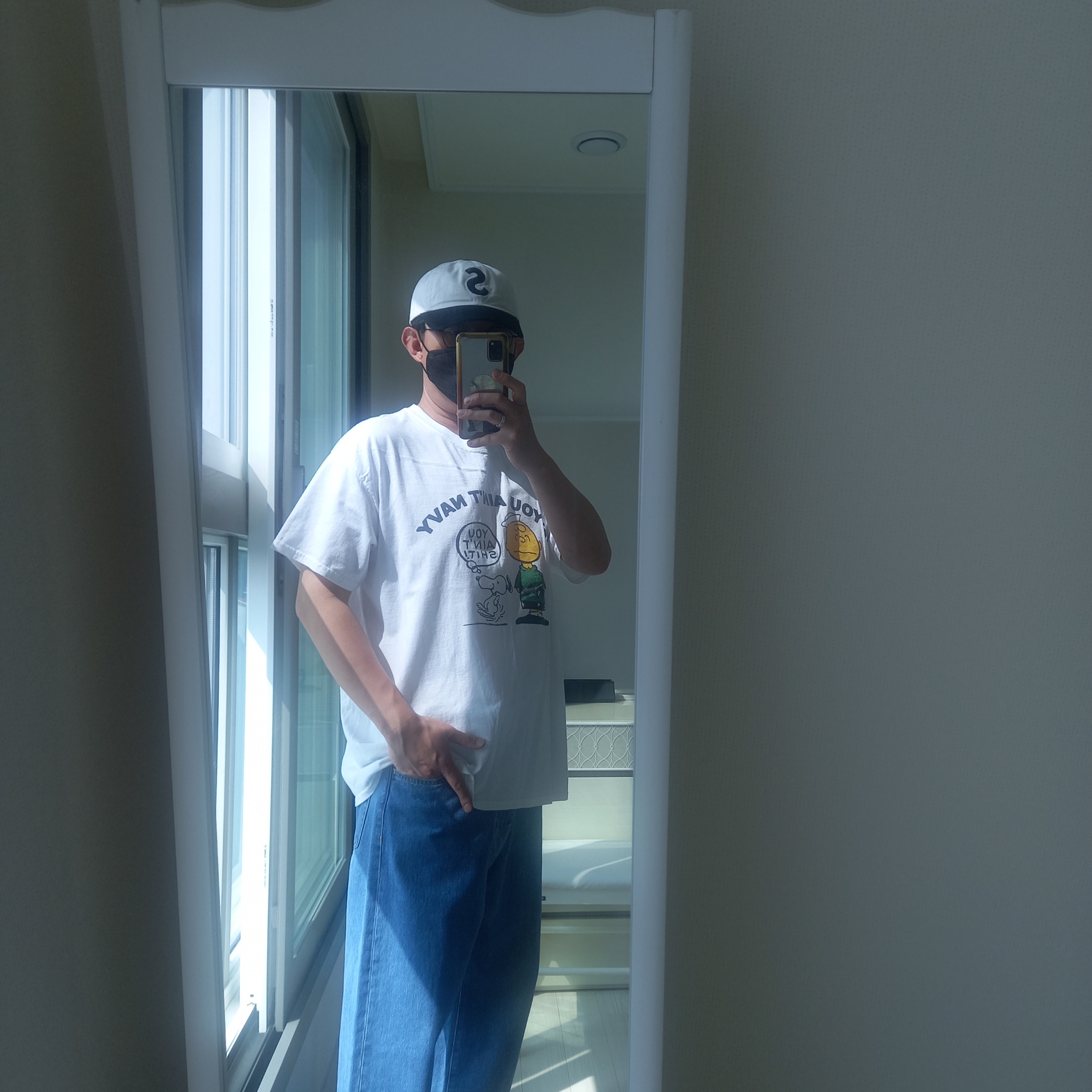 Supreme 2-Tone S Logo 6-Panel Stone - 24SS, Carhartt WIP Landon Pant Blue Heavy Stone Wash 착용 스타일 - 2