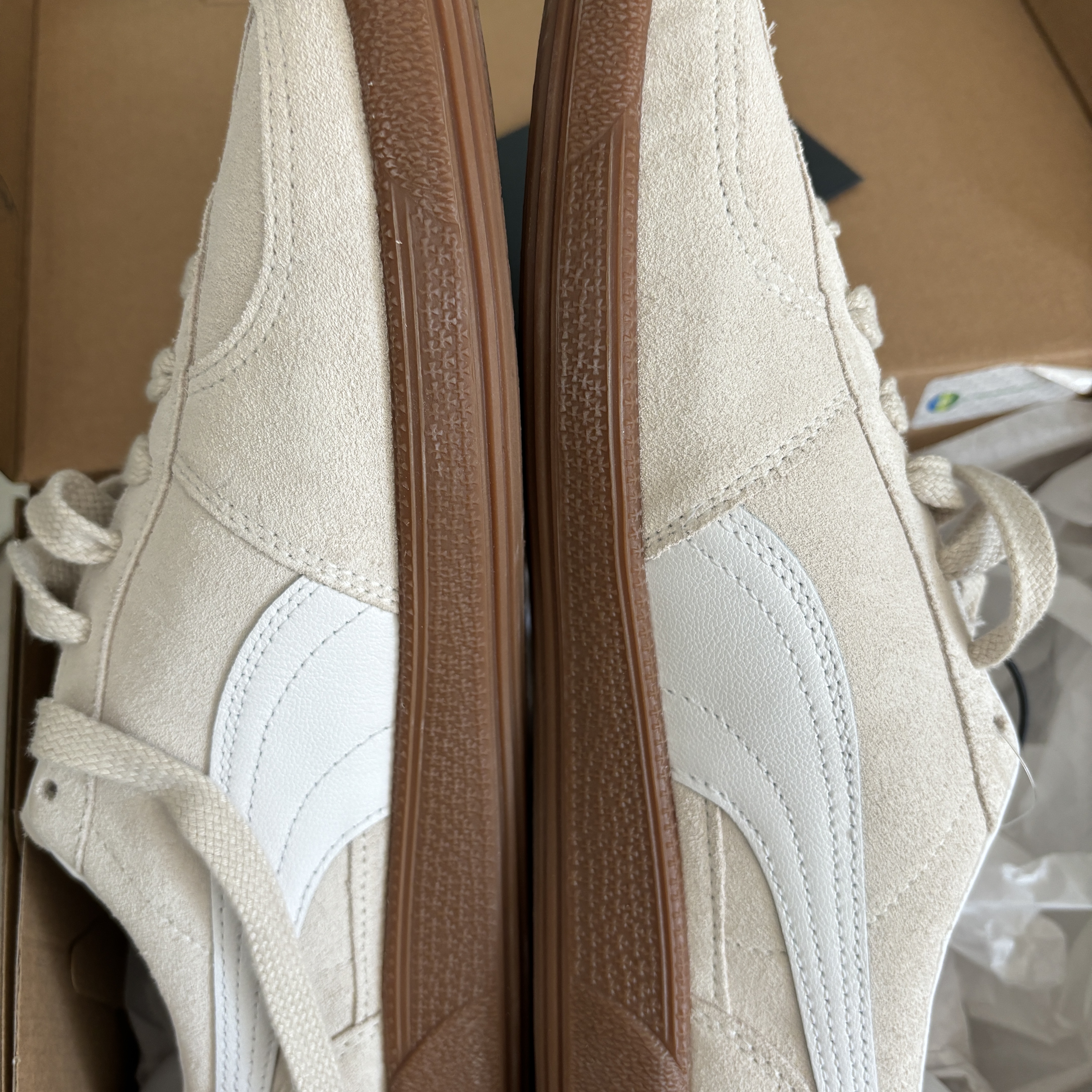 Puma Palermo Alpine Snow White 착용 스타일