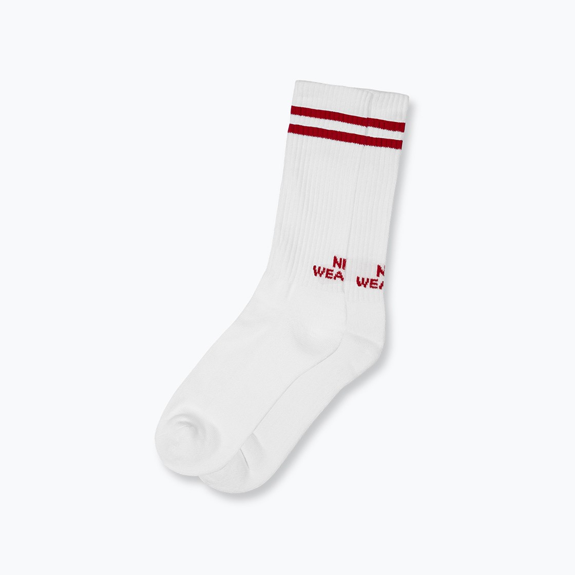 Nice Weather Apparel Stripe Skate Socks 1P Red 상세 이미지 1