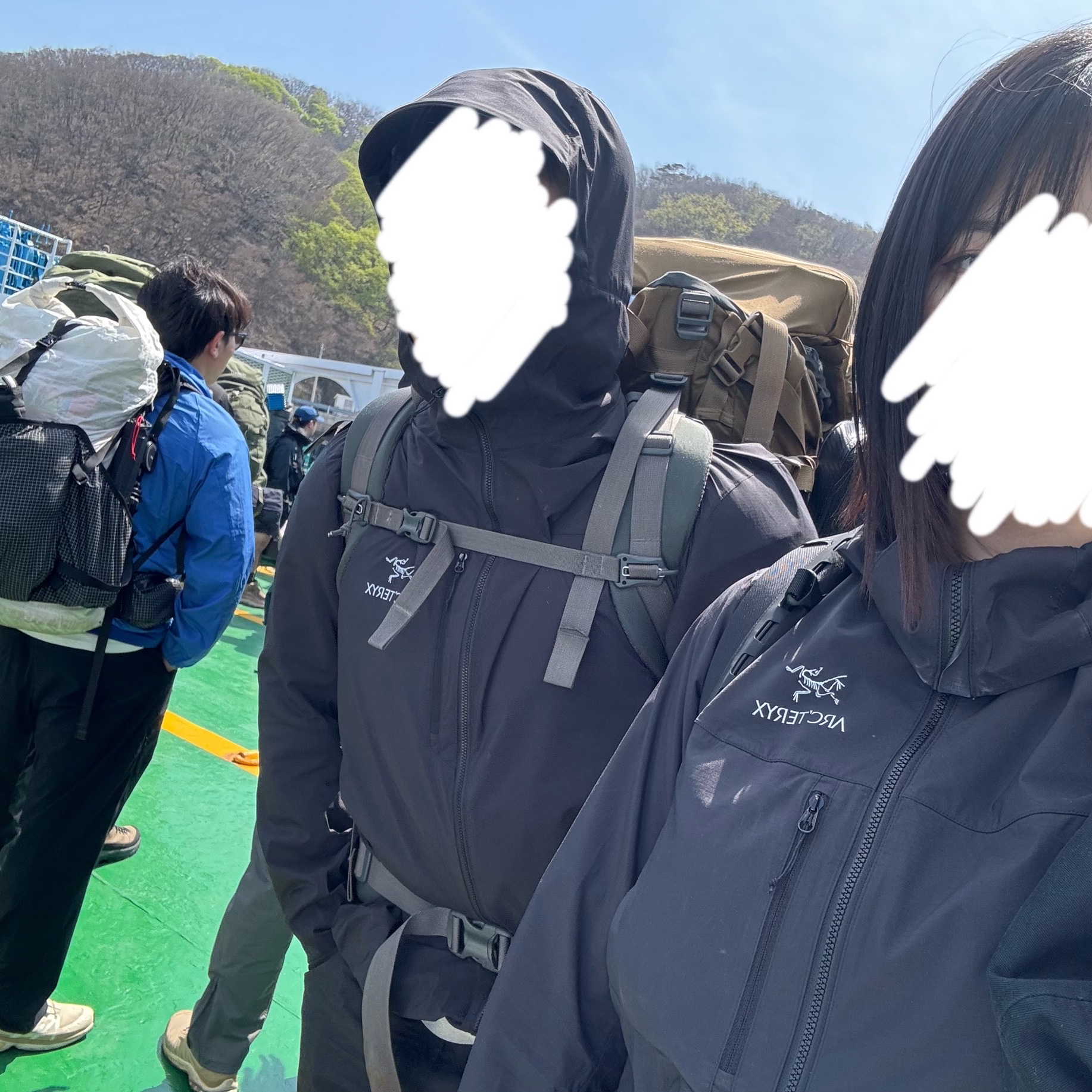 Arc'teryx Squamish Hoody Black 착용 스타일
