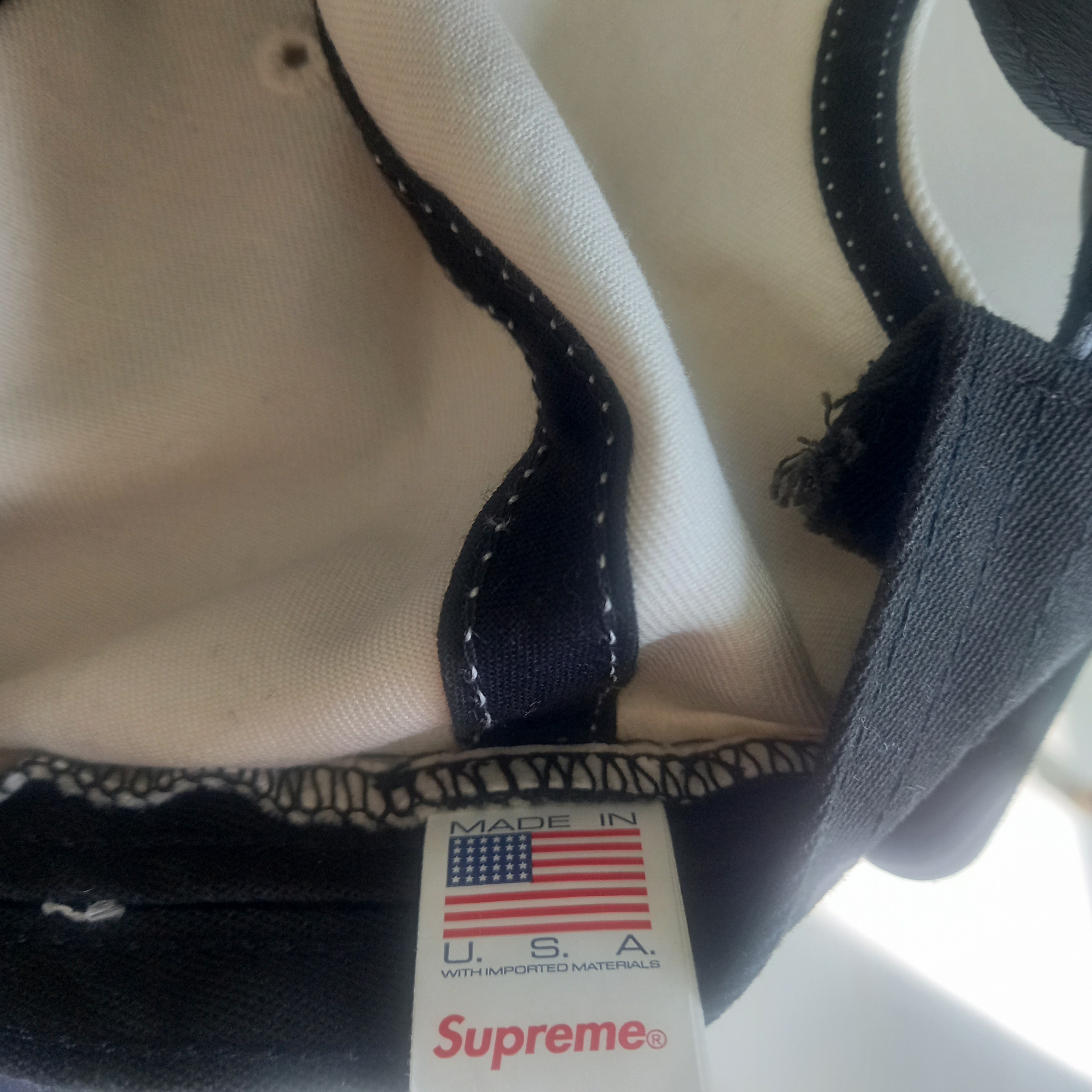 Supreme 2-Tone S Logo 6-Panel Stone - 24SS, Carhartt WIP Landon Pant Blue Heavy Stone Wash 착용 스타일 - 6
