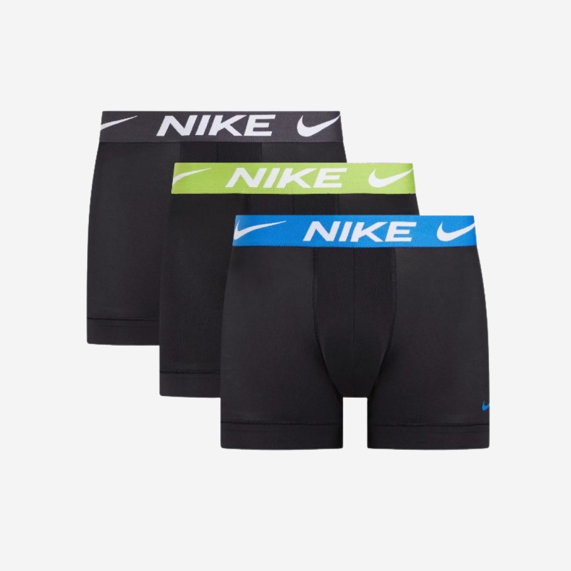 Nike Everyday Dri-Fit Cotton Stretch Trunk Black Green Blue (3 Pack) 상세 이미지 1