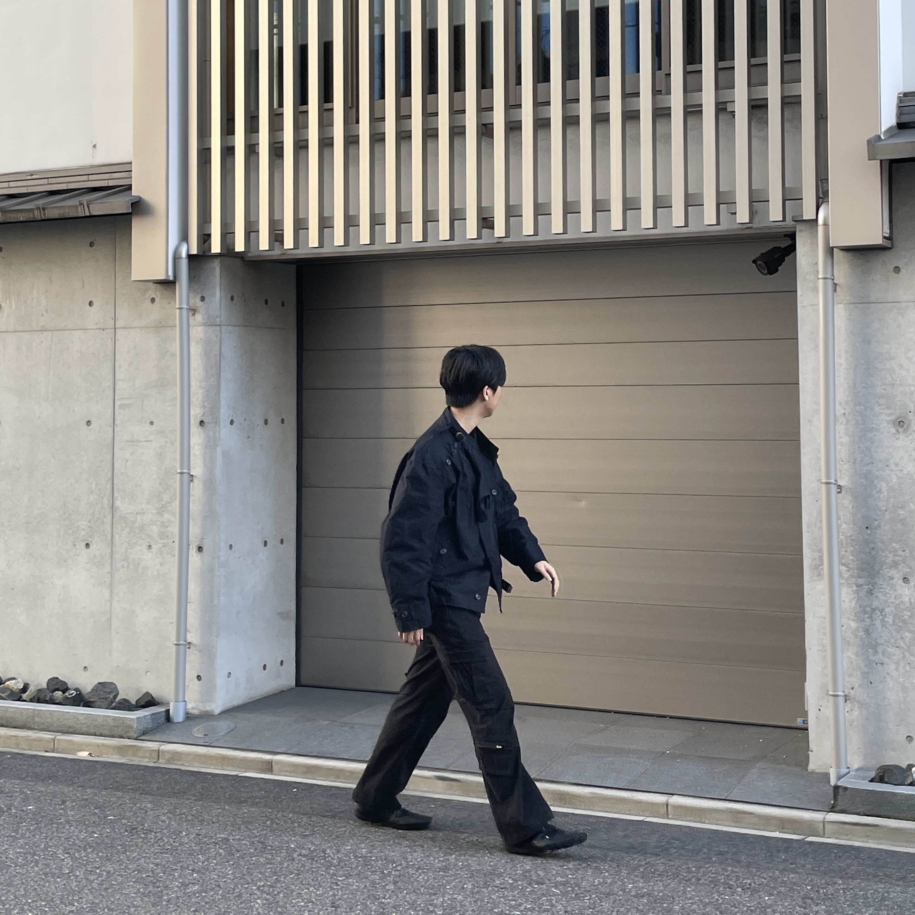 Our Legacy Dispatch Jacket Highland Cotton Black, Puma x Coperni 90SQR Black 착용 스타일