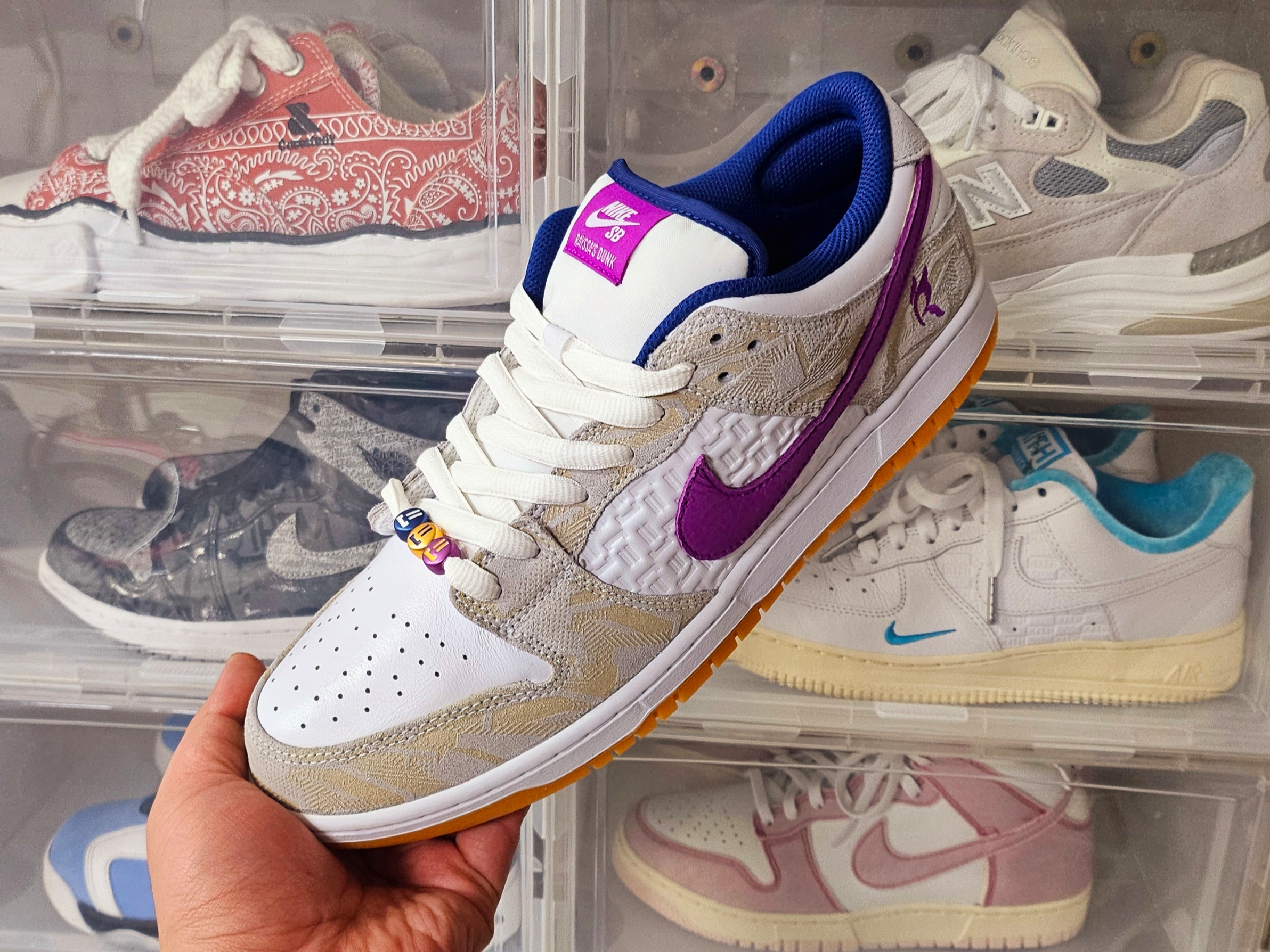 Nike x Rayssa Leal SB Dunk Low PRM Pure Platinum Vivid Purple 착용 스타일 - 1