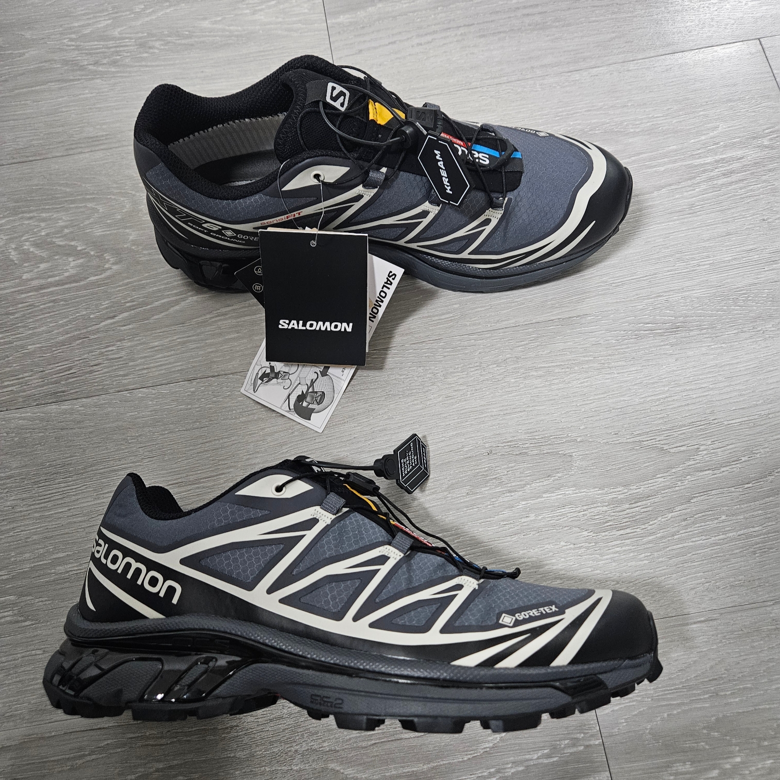 Salomon XT-6 Gore-Tex Black Ebony 착용 스타일 - 1