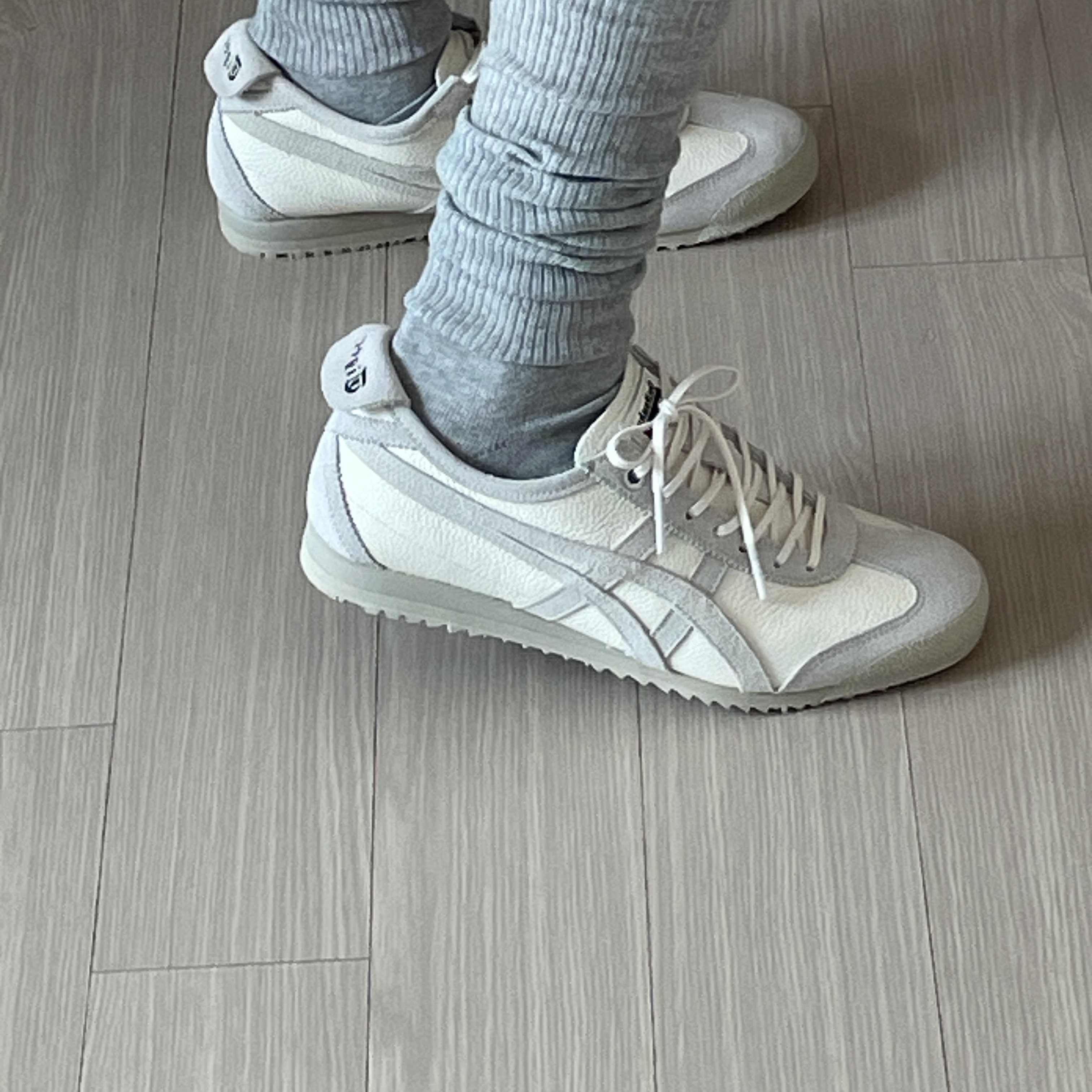 Onitsuka Tiger Mexico 66 SD Cream Birch 착용 스타일