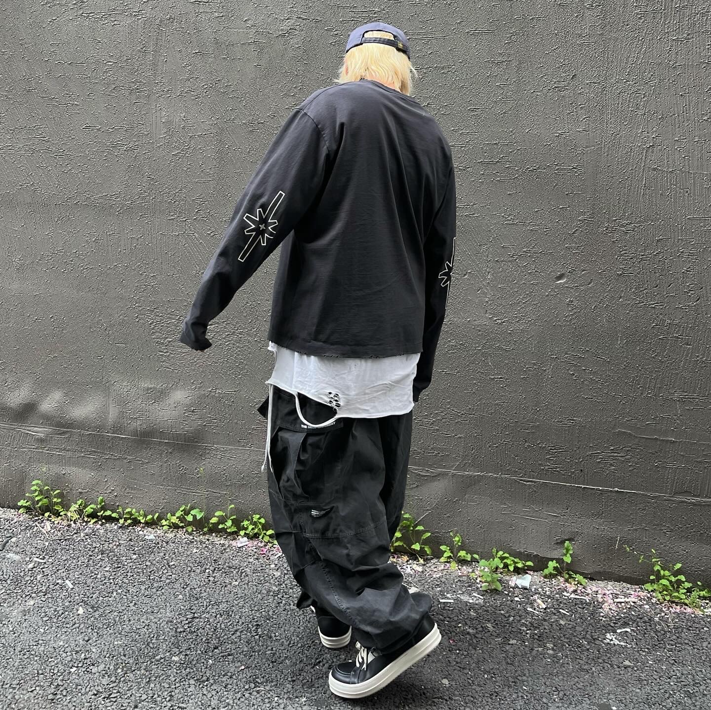 Rick Owens Lido Vintage Sneakers Black Milk 착용 스타일 - 3