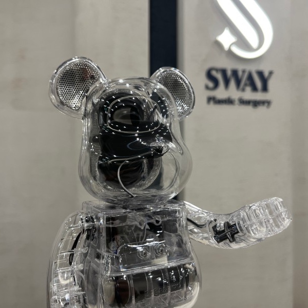 Bearbrick Audio 400% Portable Bluetooth Speaker Black 착용 스타일 - 3