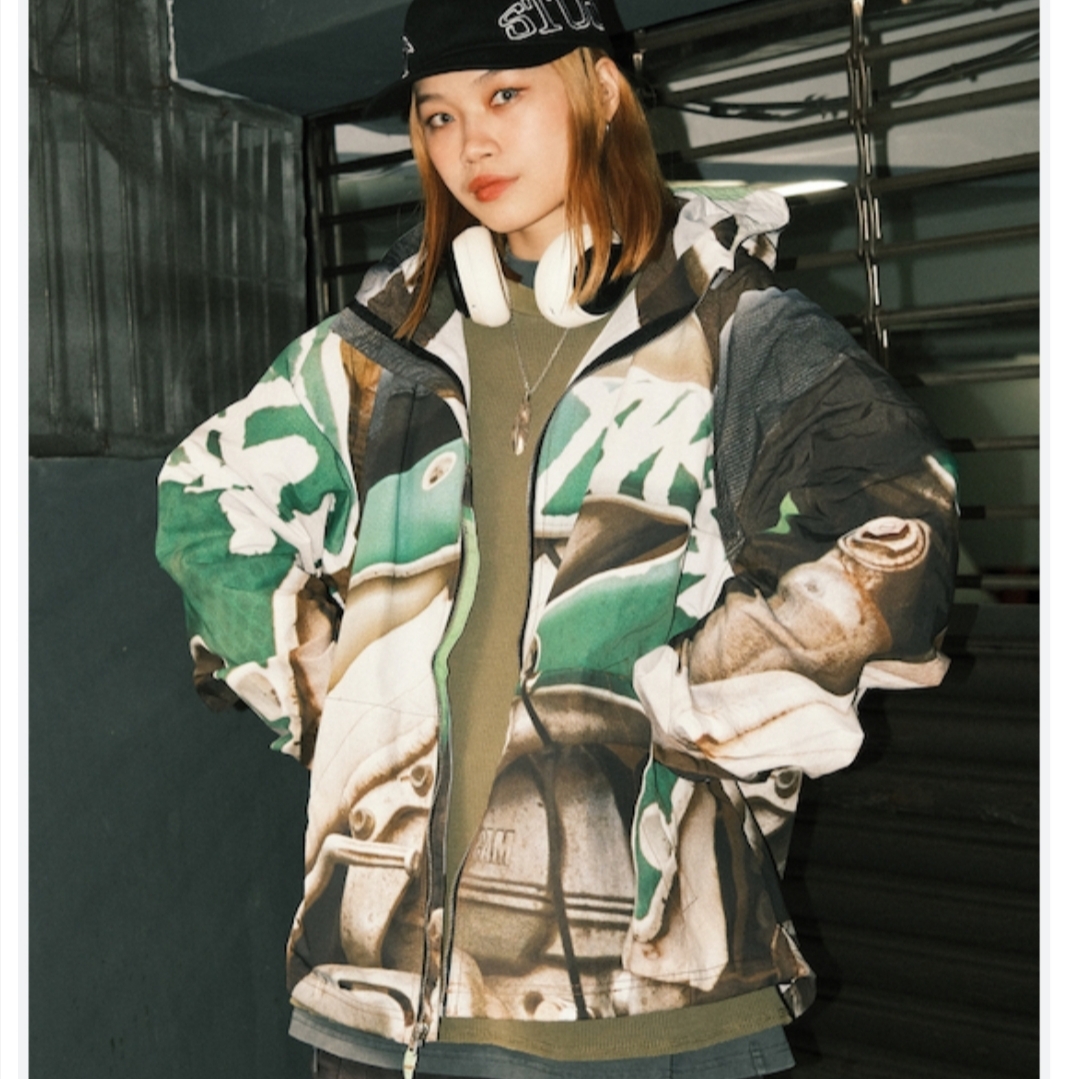 Stussy Beach Shell Baja Print Multi 착용 스타일 - 1