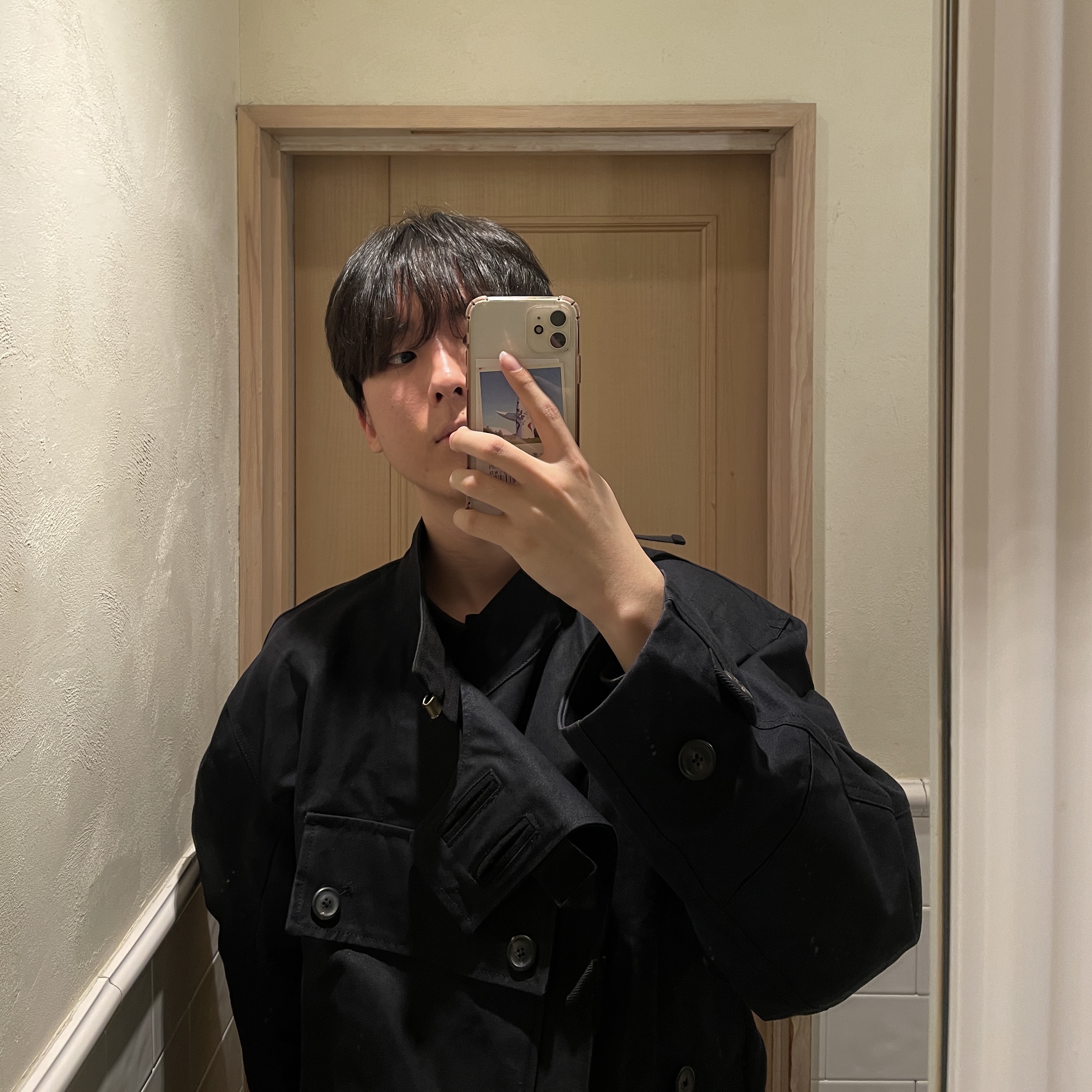 Our Legacy Dispatch Jacket Highland Cotton Black 착용 스타일