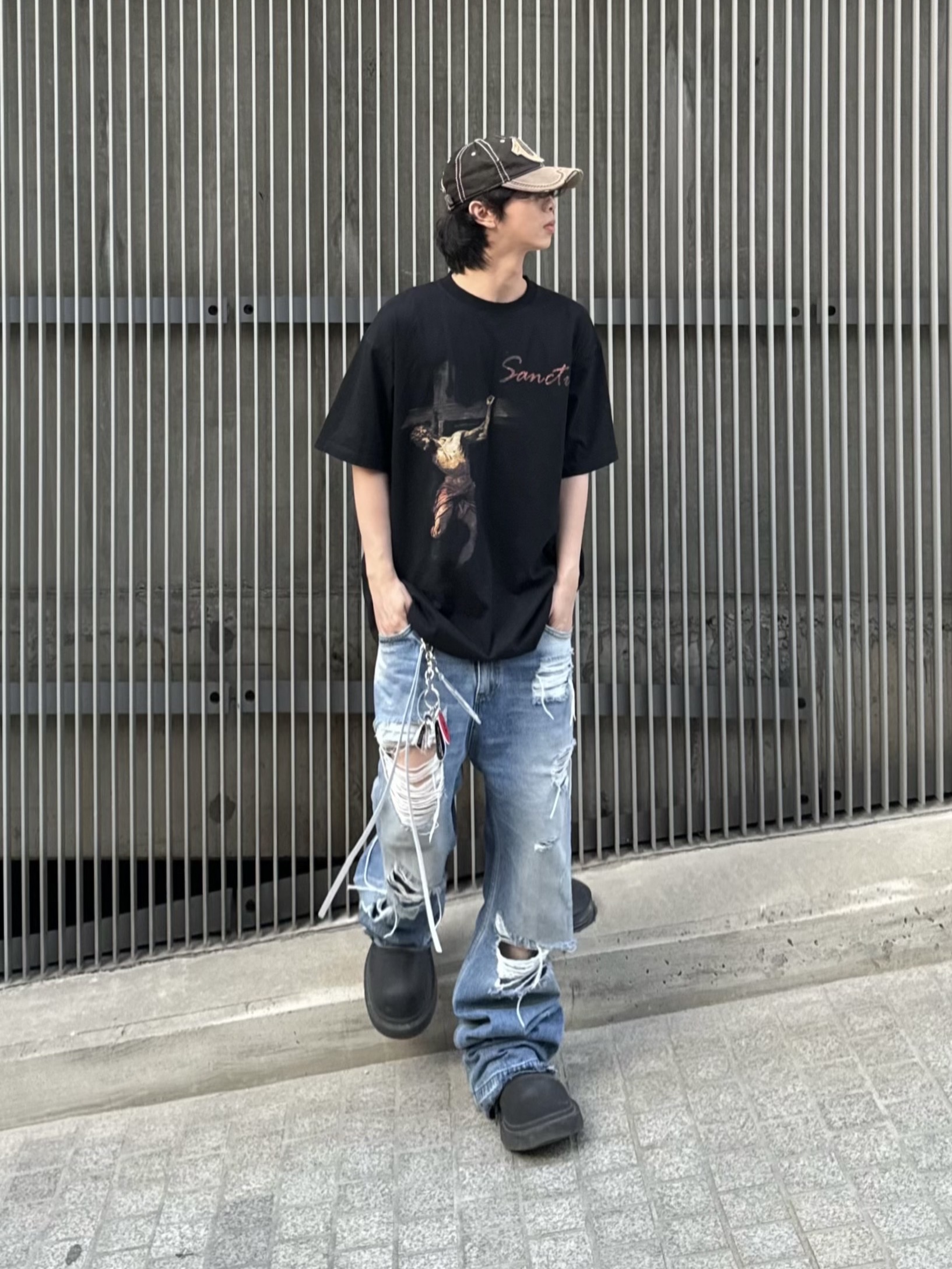 Balenciaga Steroid Derby Black 착용 스타일 - 5