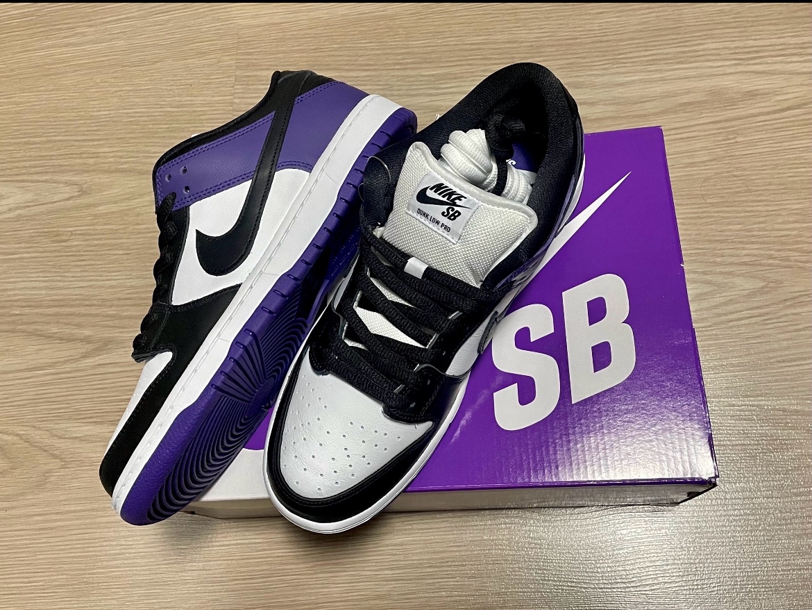 Nike SB Dunk Low Pro Court Purple 착용 스타일