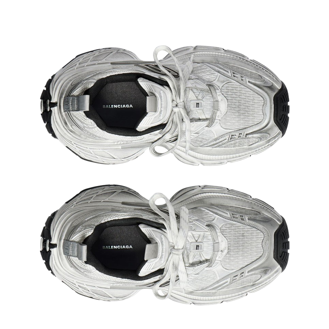 (W) 발렌시아가 10XL 스니커즈 화이트 그레이 실버 블랙((W) Balenciaga 10XL Sneakers White Grey Silver Black) - 2