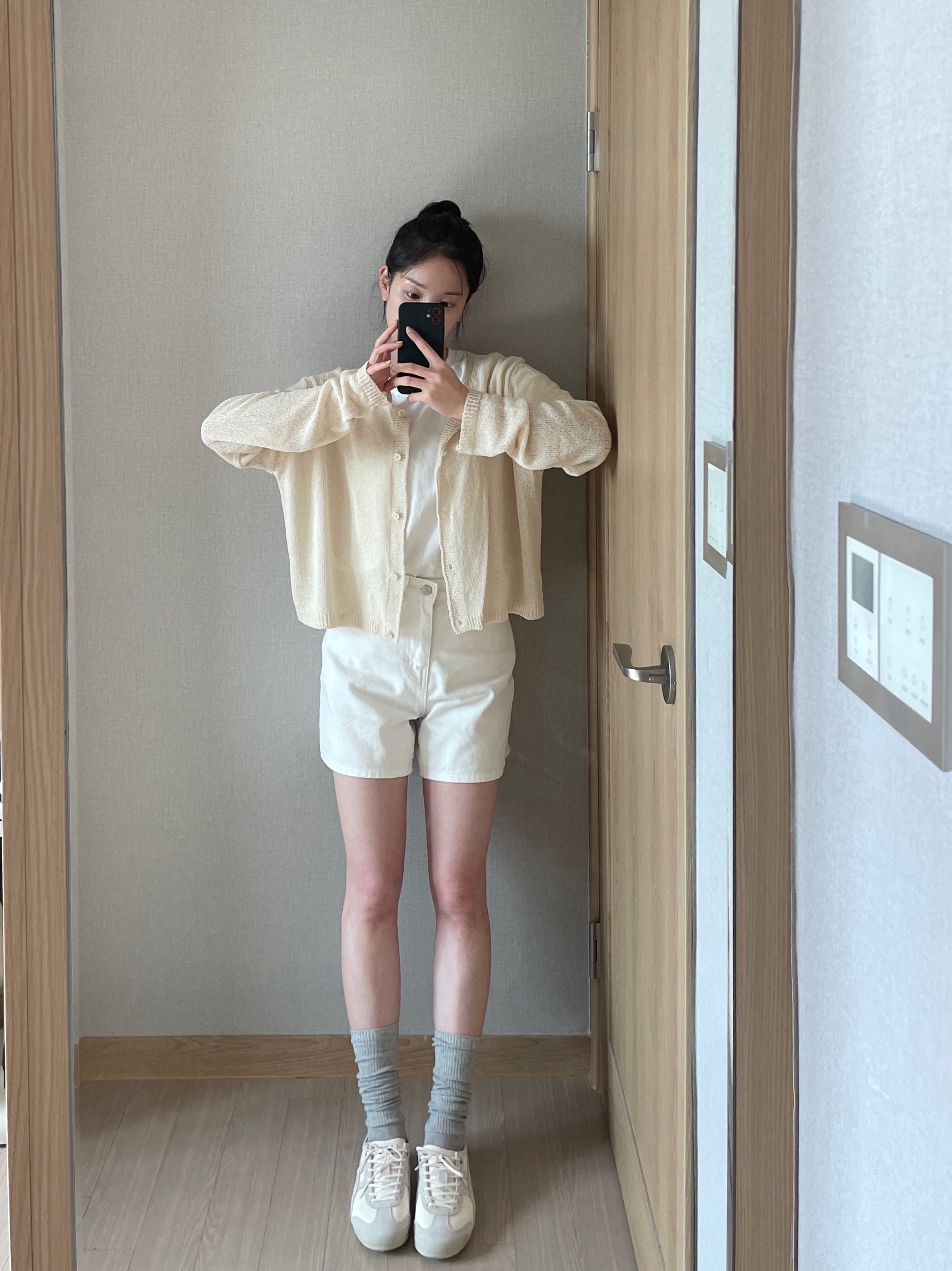 Onitsuka Tiger Mexico 66 SD Cream Birch 착용 스타일