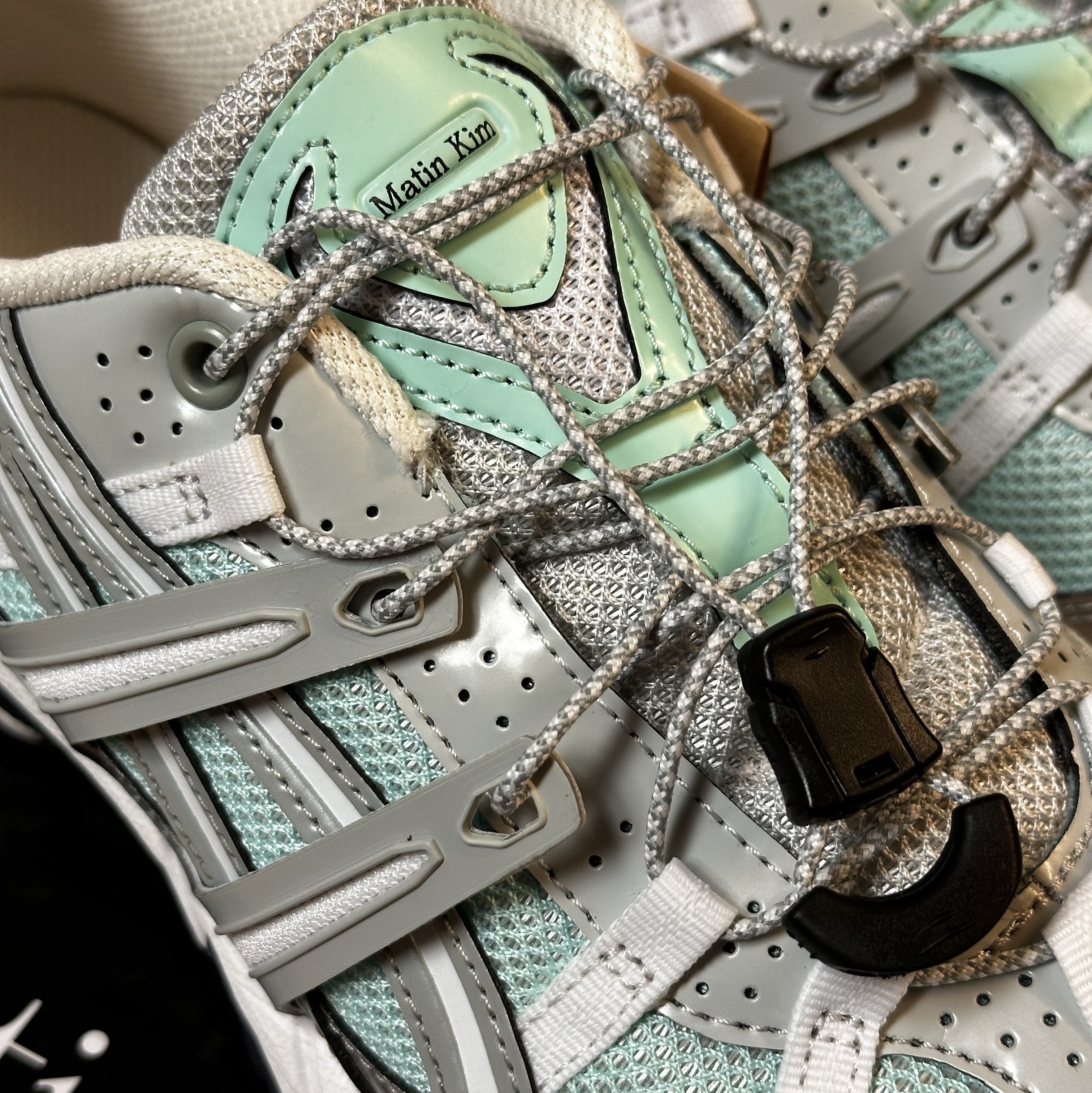 (W) Asics x Matin Kim Gel-Sonoma 15-50 Oasis Green Pure Silver 착용 스타일 - 2
