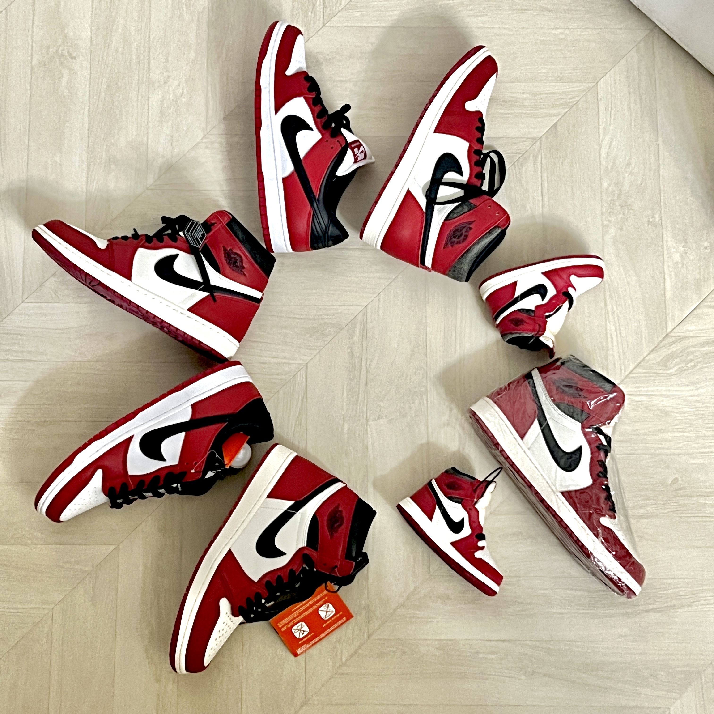 Nike SB Dunk Low Pro Chicago, Jordan 1 Retro High OG Chicago 2022 착용 스타일