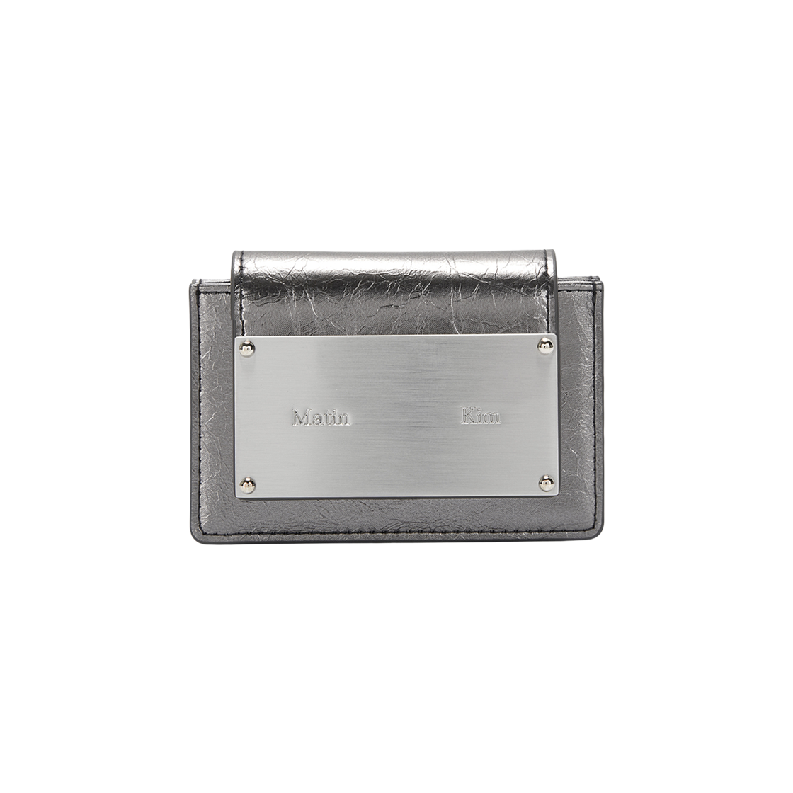 Matin Kim Glossy Accordion Wallet Dark Grey 상세 이미지 1