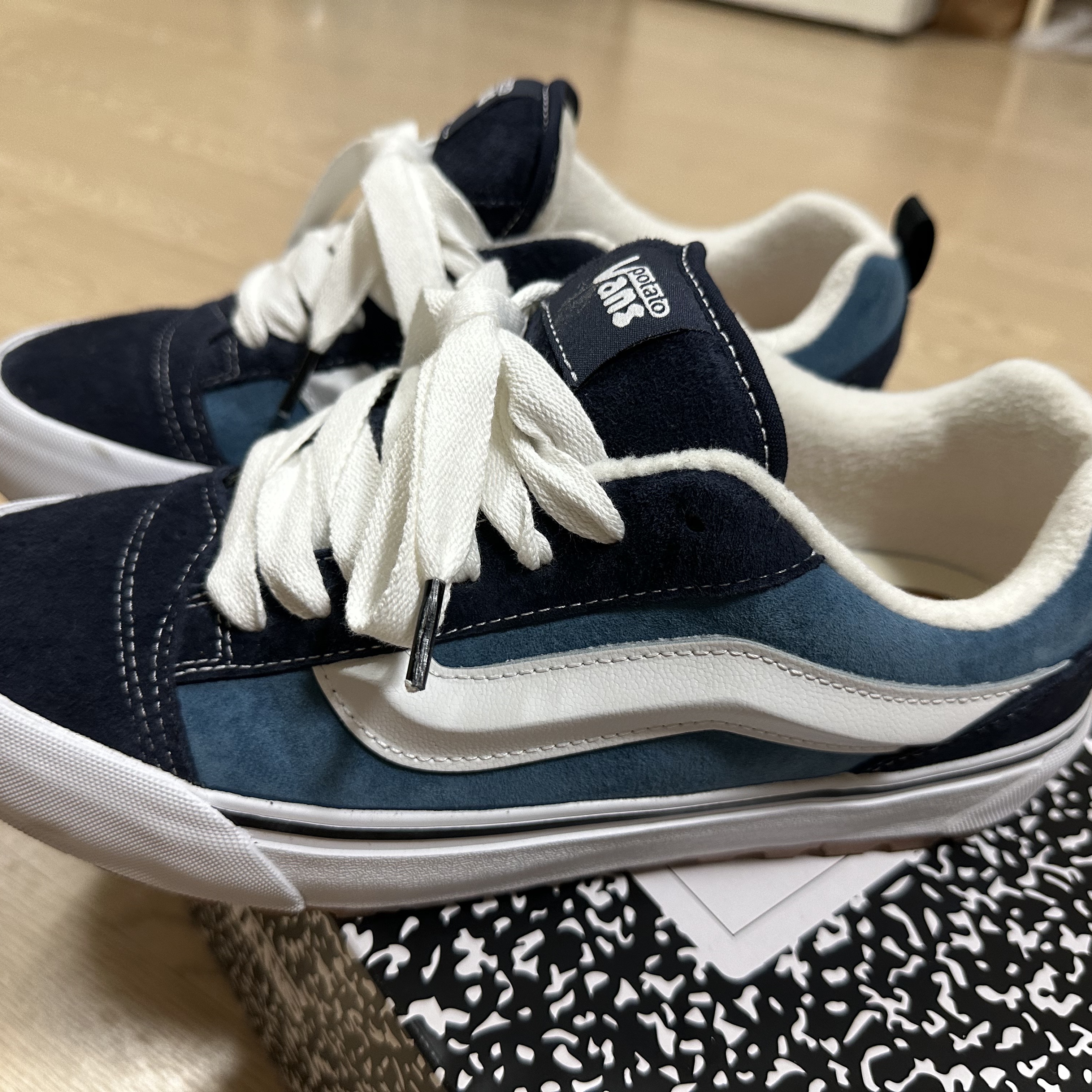 Vans Vault x Imran Potato Knu-Skool MTE-1 LX Navy 착용 스타일 - 2