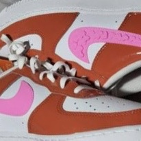 (GS) Nike Air Force 1 Low '07 LV8 Picante Red Pink Spell 착용 스타일