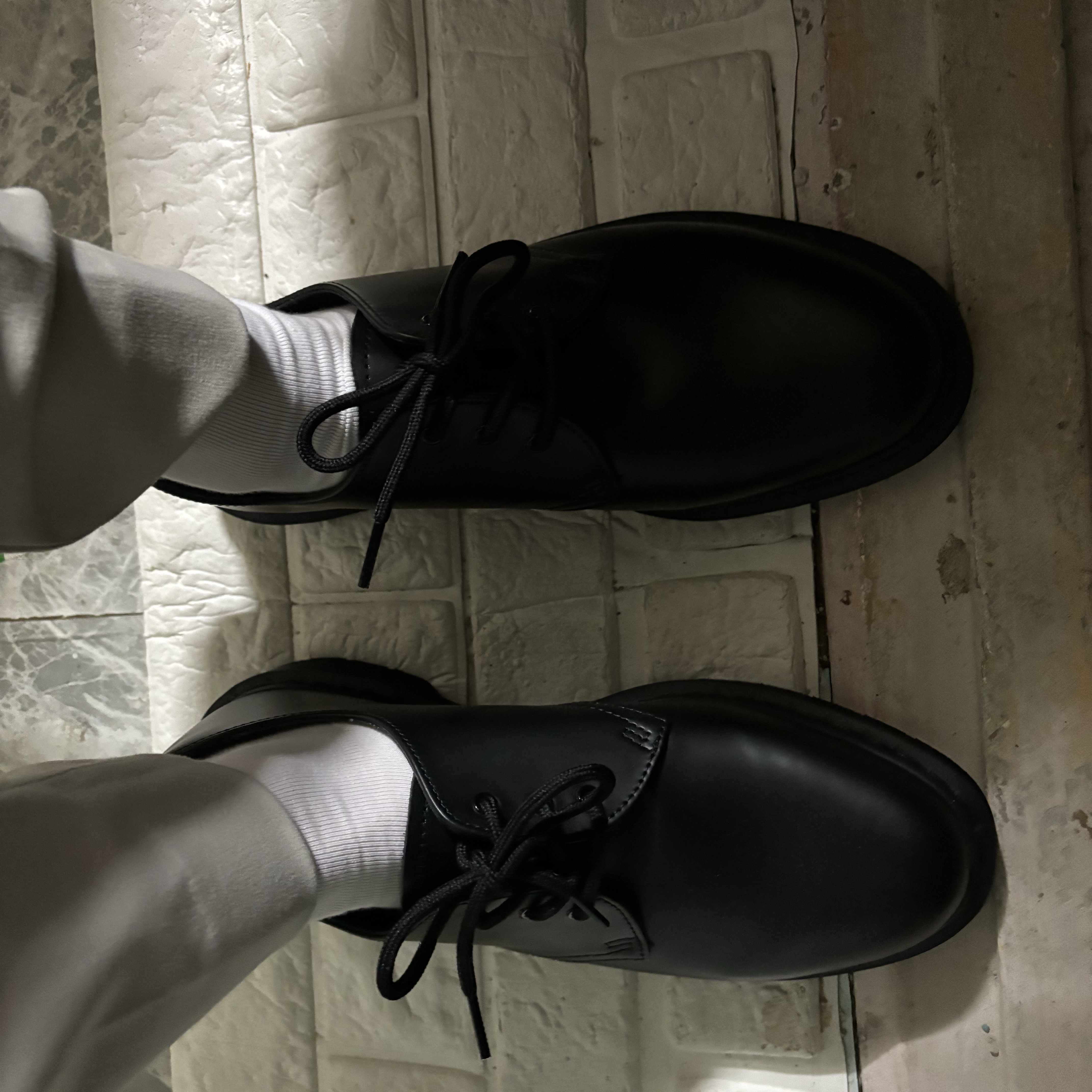 Dr. Martens 1461 Mono Black 착용 스타일