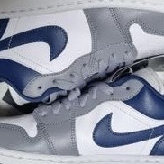 (W) Jordan 1 Low White Grey Blue 착용 스타일