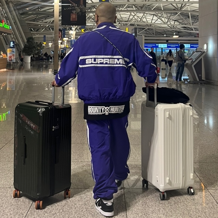 Supreme Inset Link Track Pant Purple - 24SS, Supreme Inset Link Track Jacket Purple - 24SS 착용 스타일 - 1