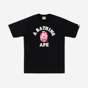 BAPE ABC Camo College T-Shirt Black Pink