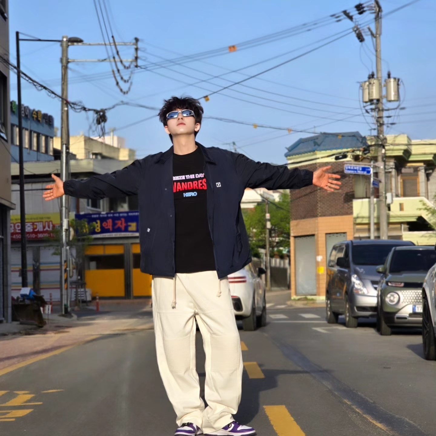 Nike Dunk Low Retro Championship Court Purple 착용 스타일 - 5