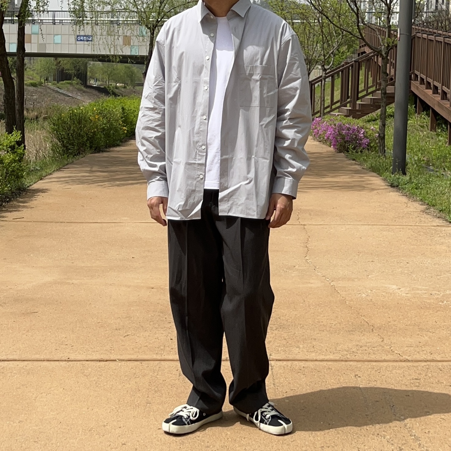 Maison Margiela Tabi Low Black 착용 스타일