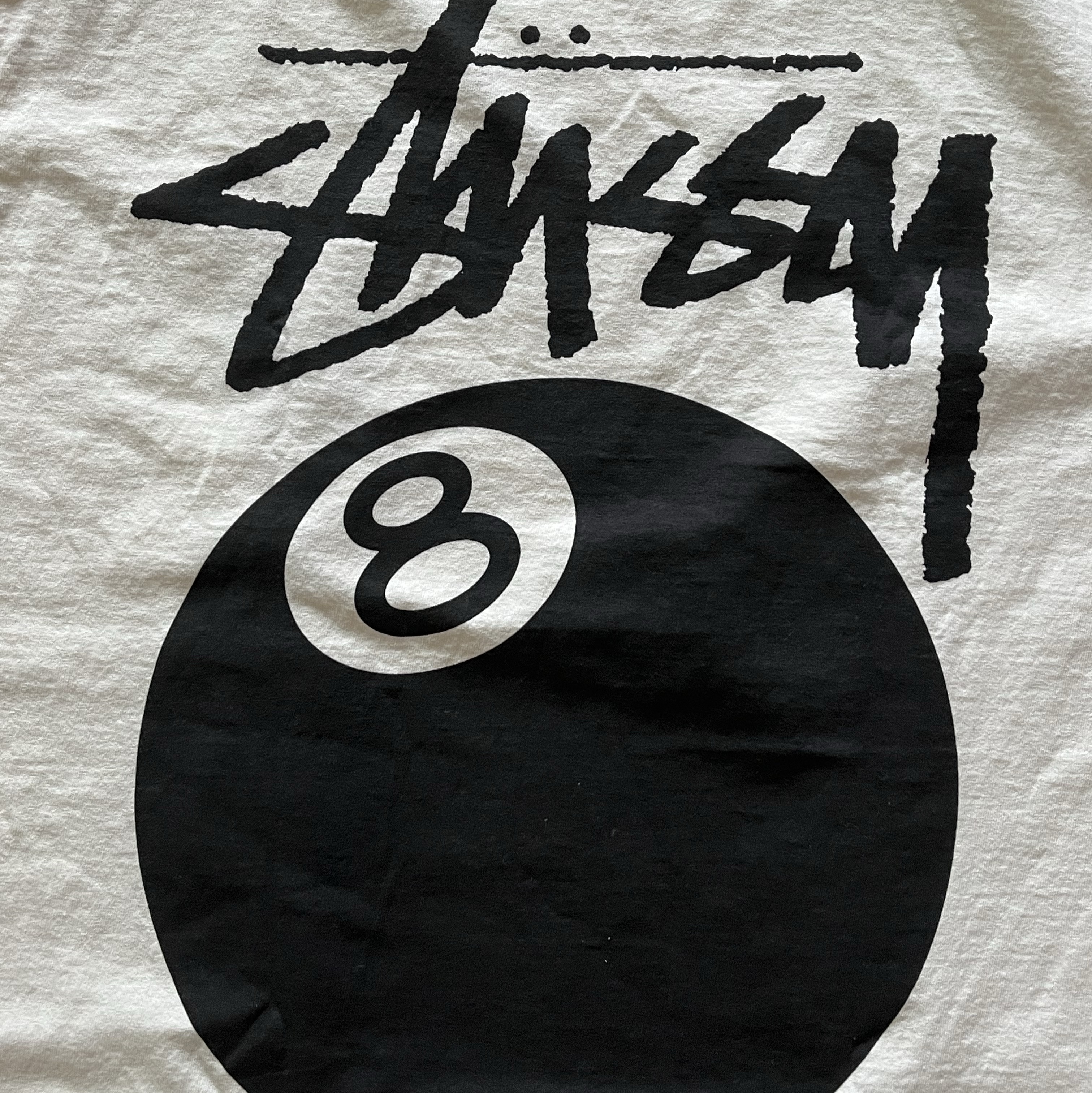 Stussy 8 Ball Pigment Dyed T-Shirt Natural 착용 스타일