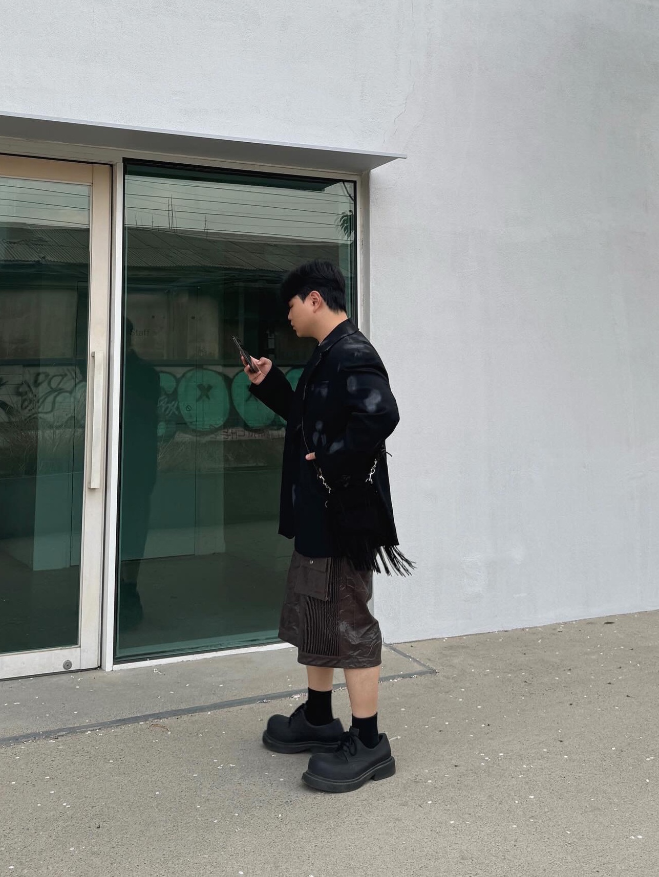 Balenciaga Steroid Derby Black 착용 스타일 - 2