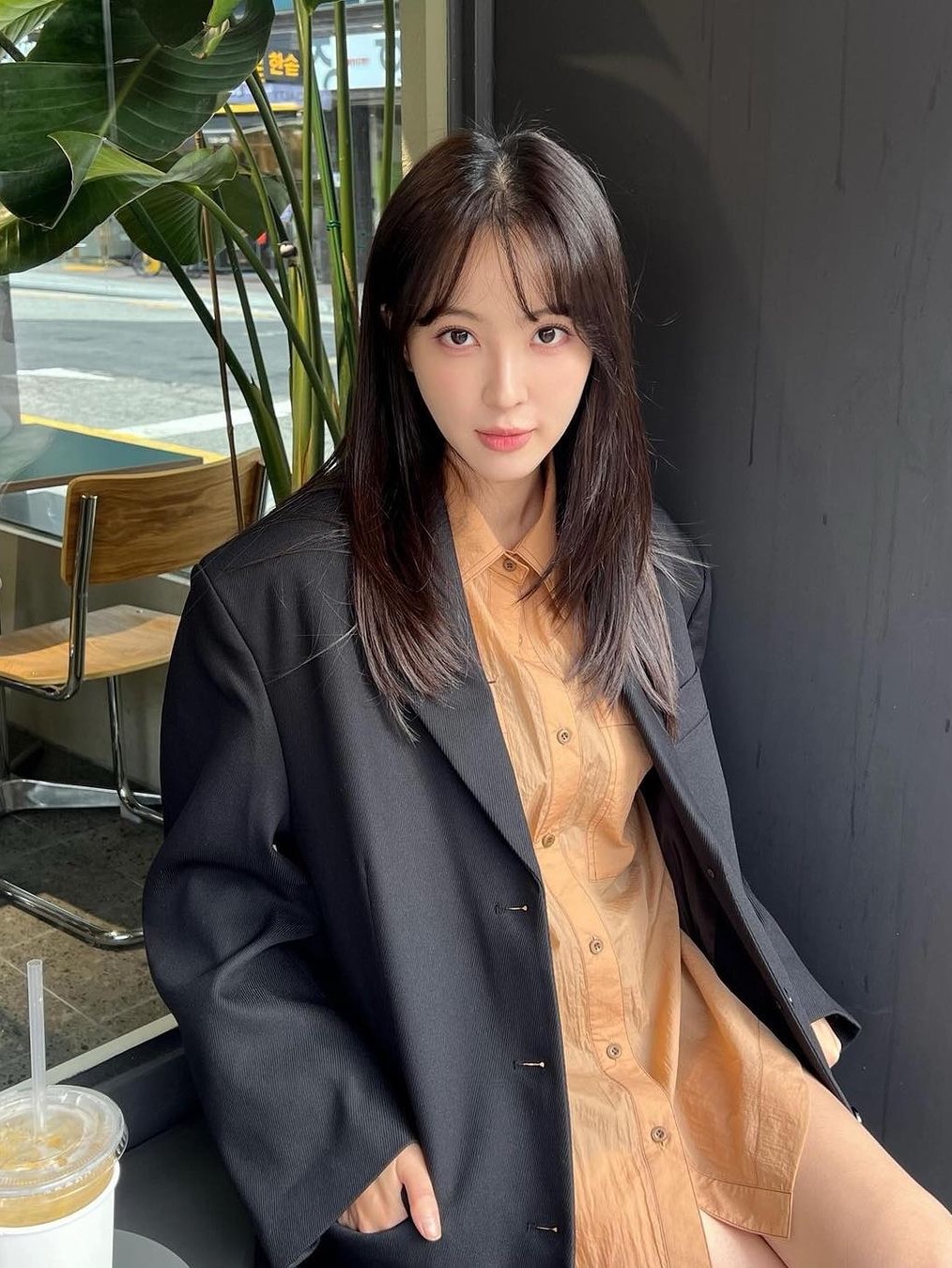 Zara x Ader Error Oversize Blazer Black, Adidas x Song for the Mute  Blazer Black - US Sizing 착용 스타일 - 2