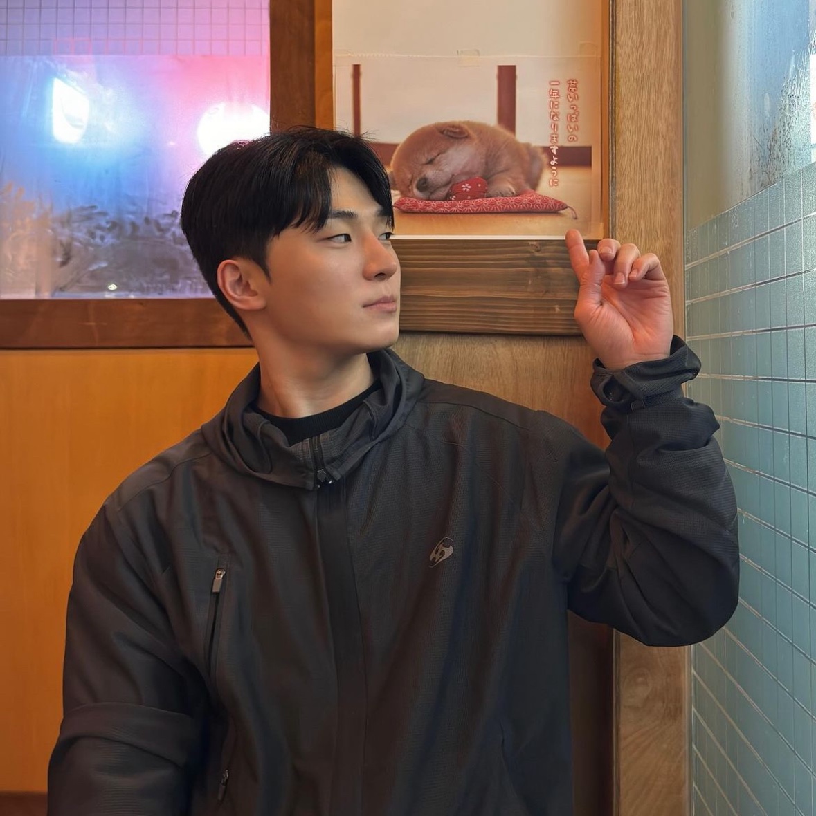 Sansan Gear Zipper Mesh Jacket Black - 24SS 착용 스타일