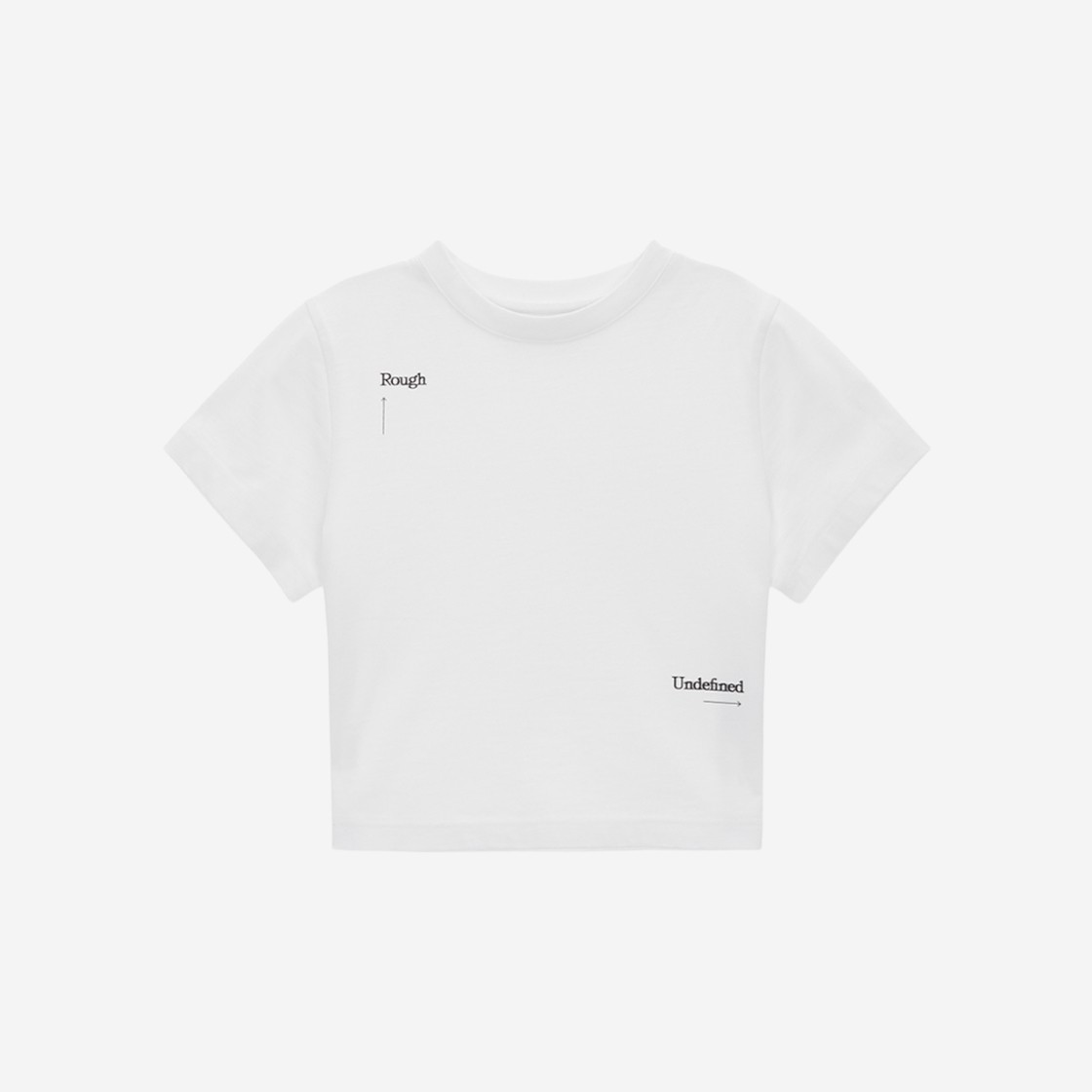 (W) Matin Kim Keyword Lettering Crop Top White 상세 이미지 1