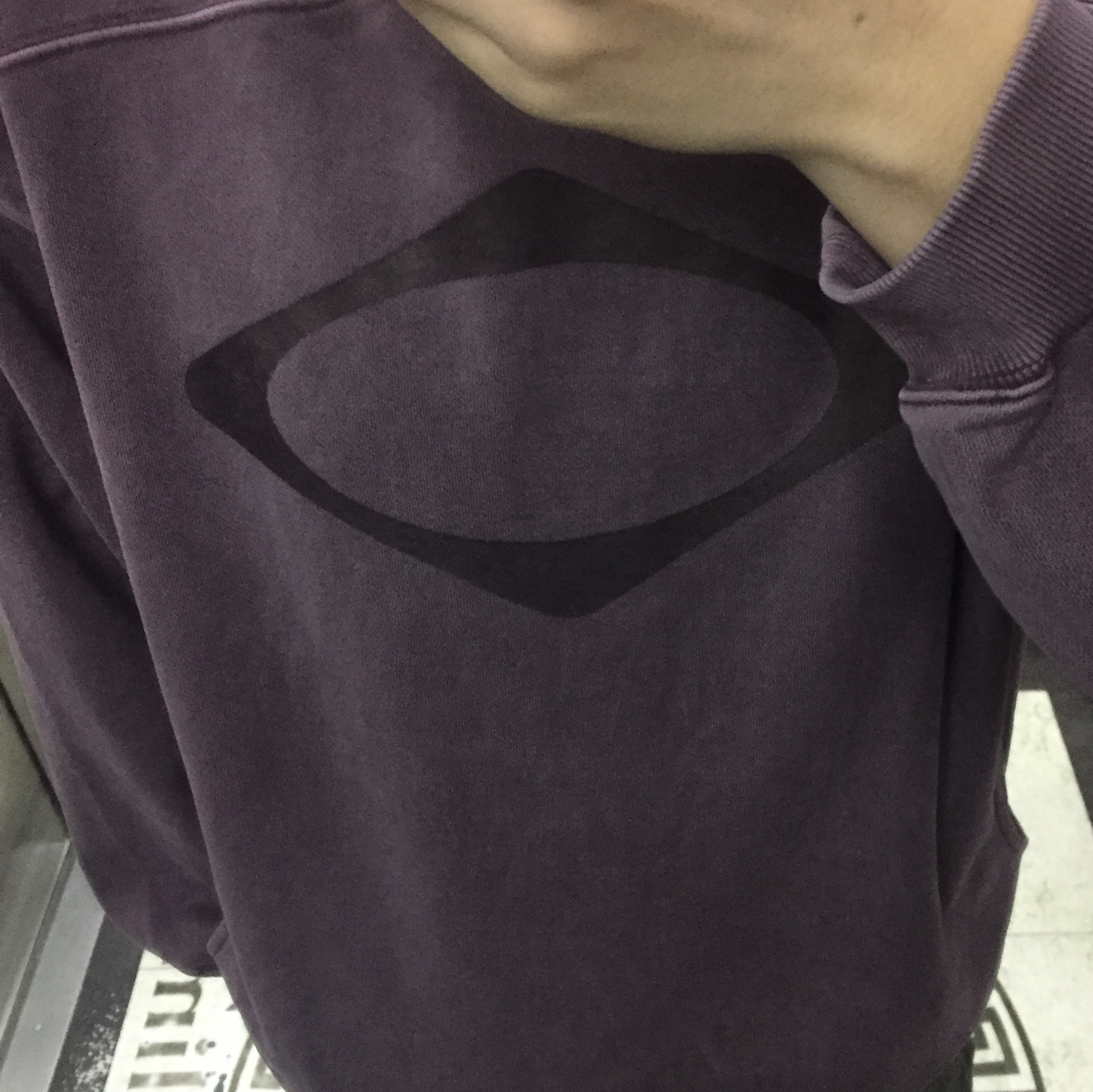 (W) Mischief Rhombus Side Button Up Hoodie Washed Red Brown 착용 스타일