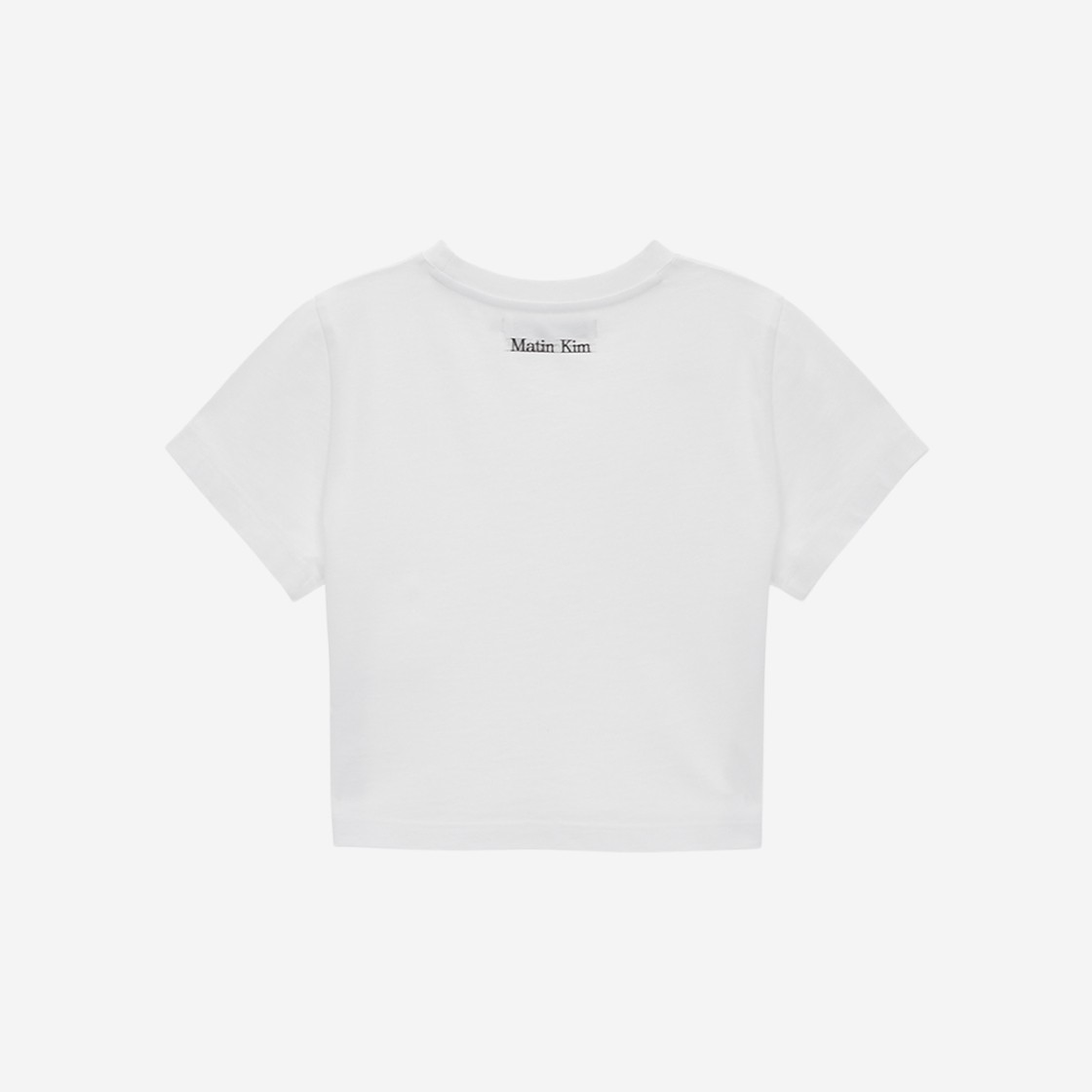 (W) Matin Kim Keyword Lettering Crop Top White 상세 이미지 2