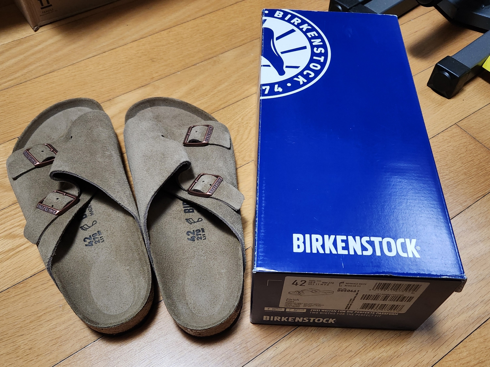 Birkenstock Zurich Soft Footbed Taupe- Regular 착용 스타일