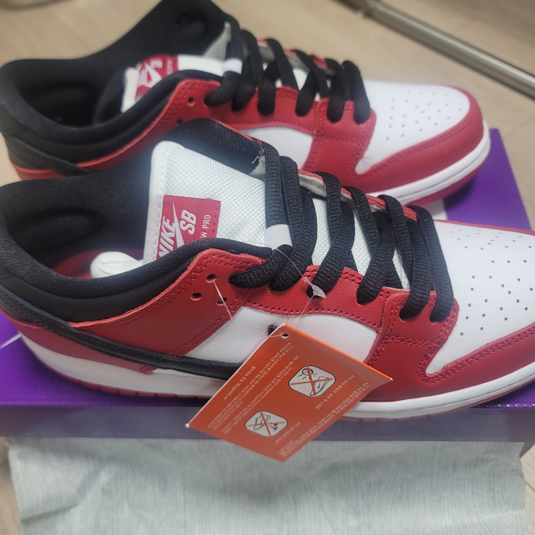 Nike SB Dunk Low Pro Chicago 착용 스타일 - 1