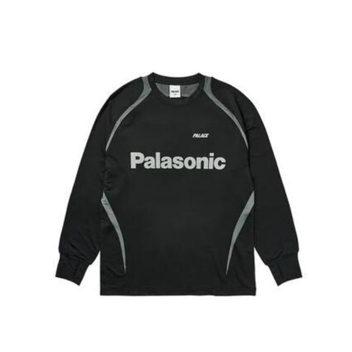 Palace Trail Runner Long Sleeve Black - 24SS 착용 스타일 - 3