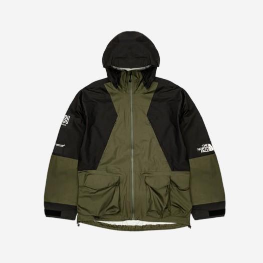 노스페이스 x 언더커버 소우쿠 하이크 패커블 마운틴 라이트 쉘 자켓 포레스트 나이트 그린 TNF 블랙