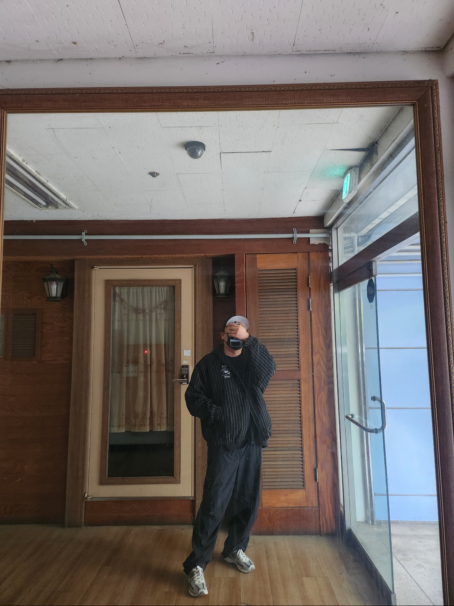 Nike x Stussy NRG Striped Wool Jacket Black (DR4023-010), Nike ACG LBR T-Shirt Black - Asia 착용 스타일 - 1