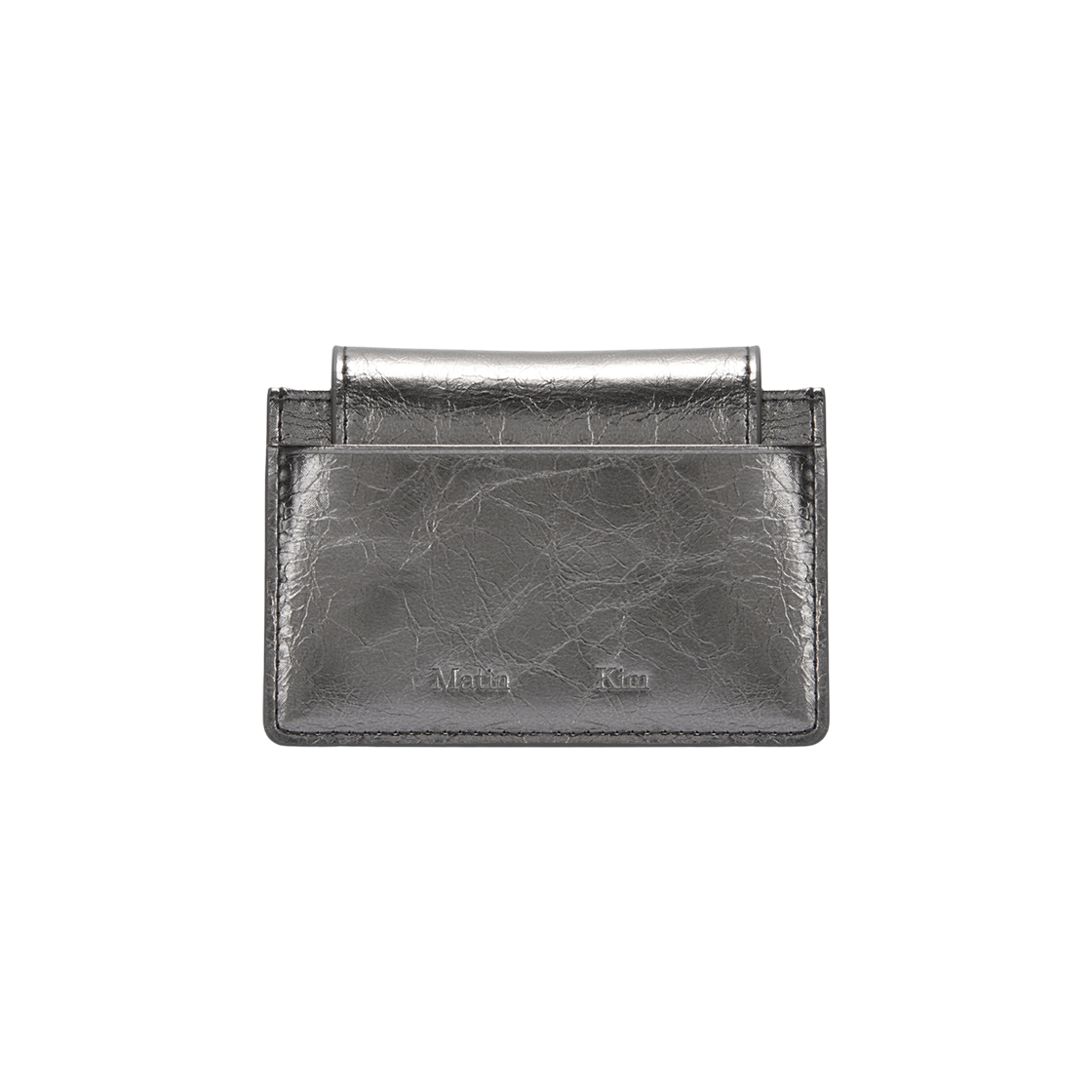 Matin Kim Glossy Accordion Wallet Dark Grey 상세 이미지 2