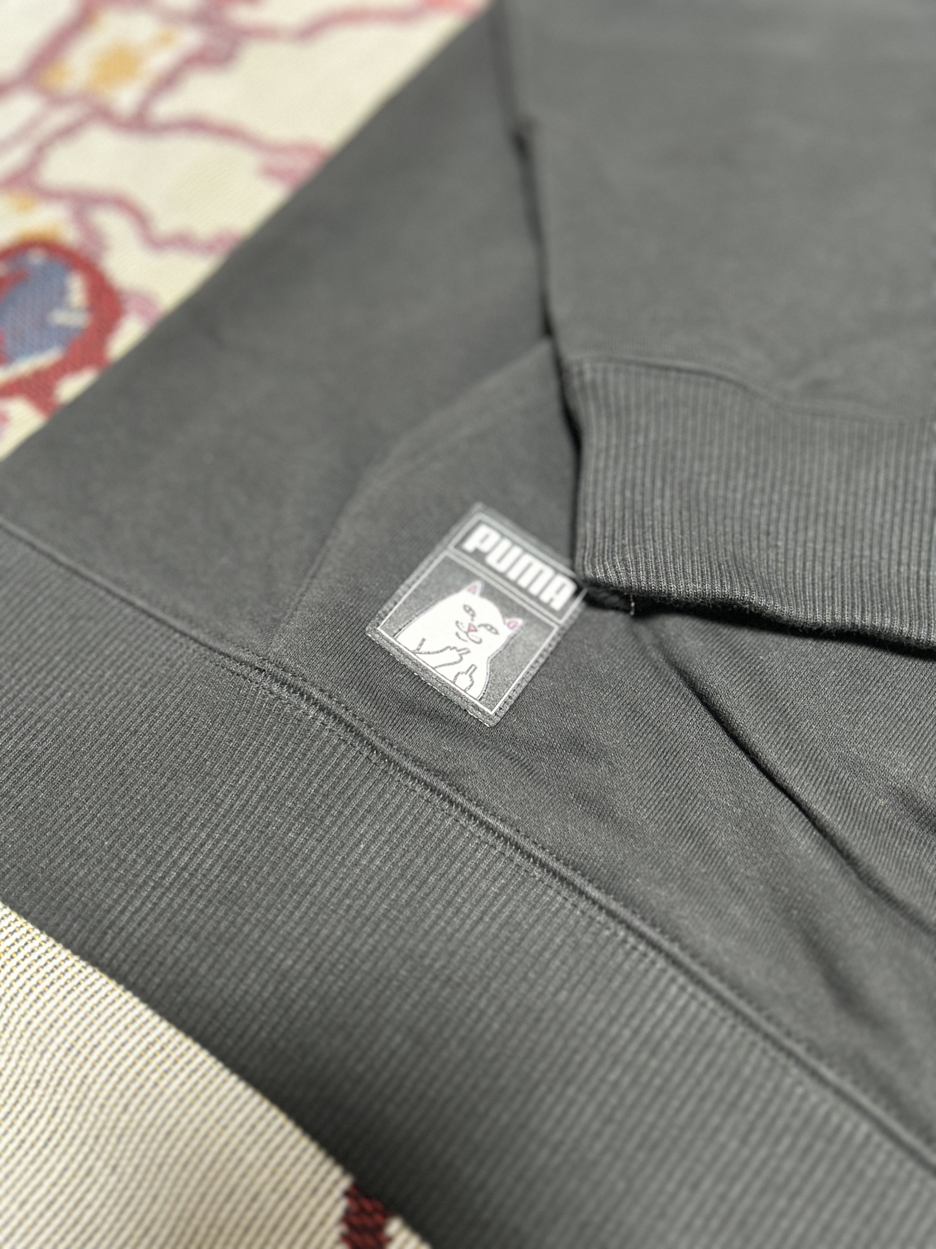 Puma x RIPNDIP Hoodie Puma Black 착용 스타일 - 3