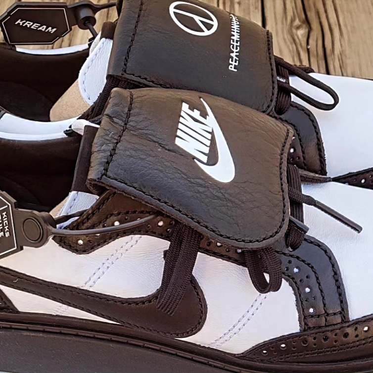 Nike x Peaceminusone Kwondo1 Black and White 착용 스타일 - 3