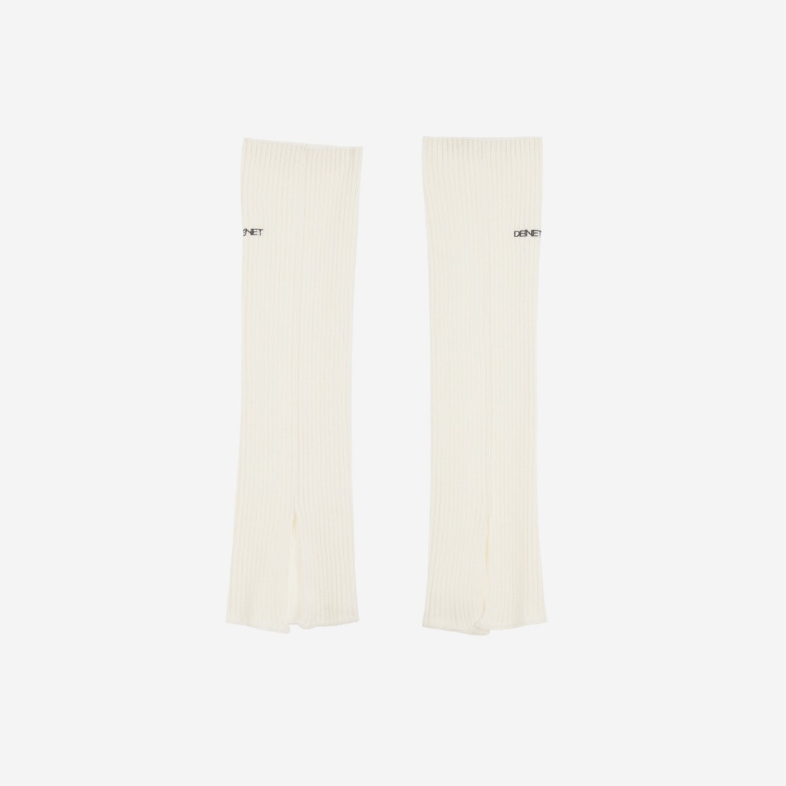 (W) Deinet Point Kint Slit Leg Warmer in Ivory 상세 이미지 1