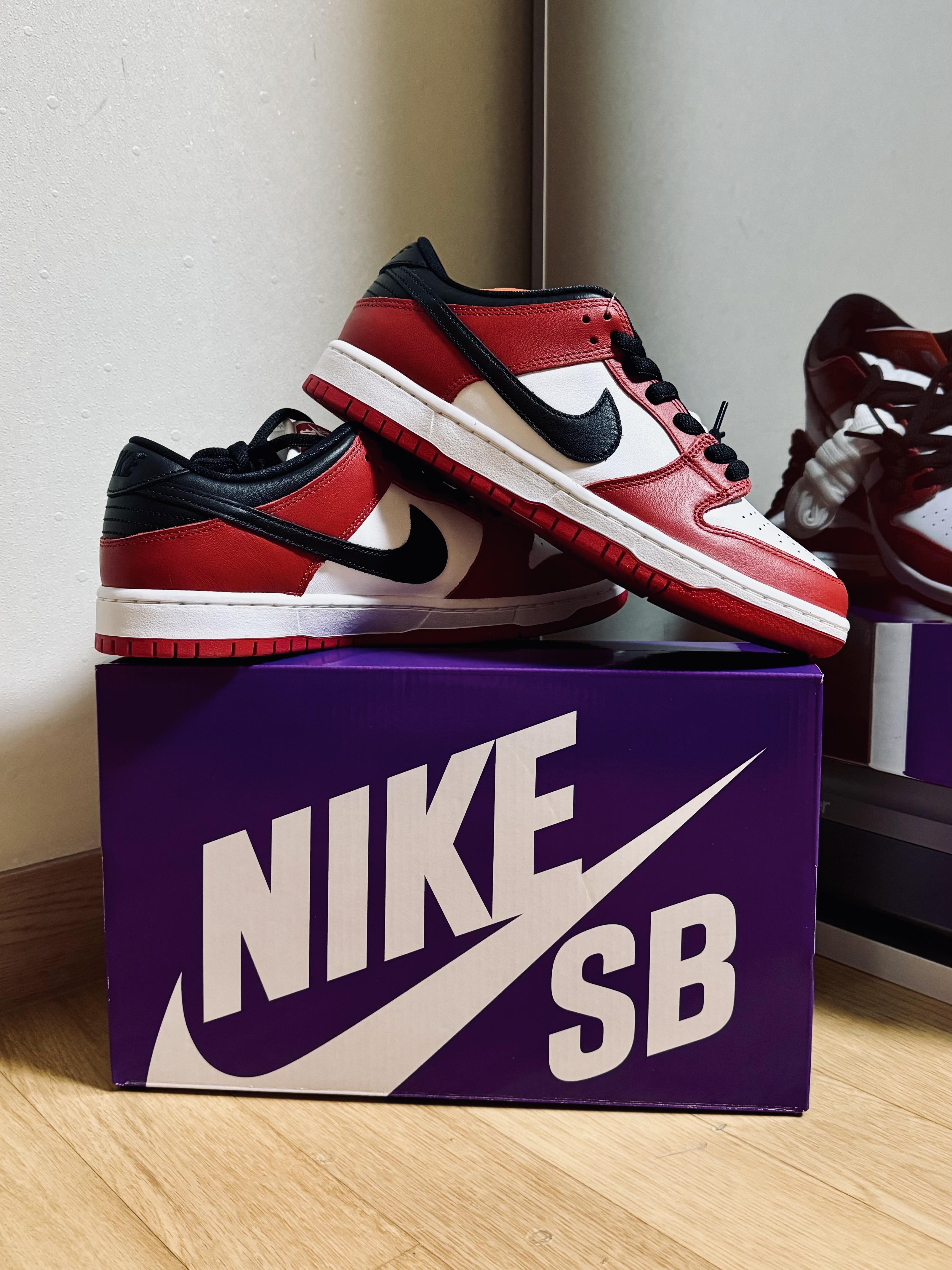 Nike SB Dunk Low Pro Chicago 착용 스타일 - 1